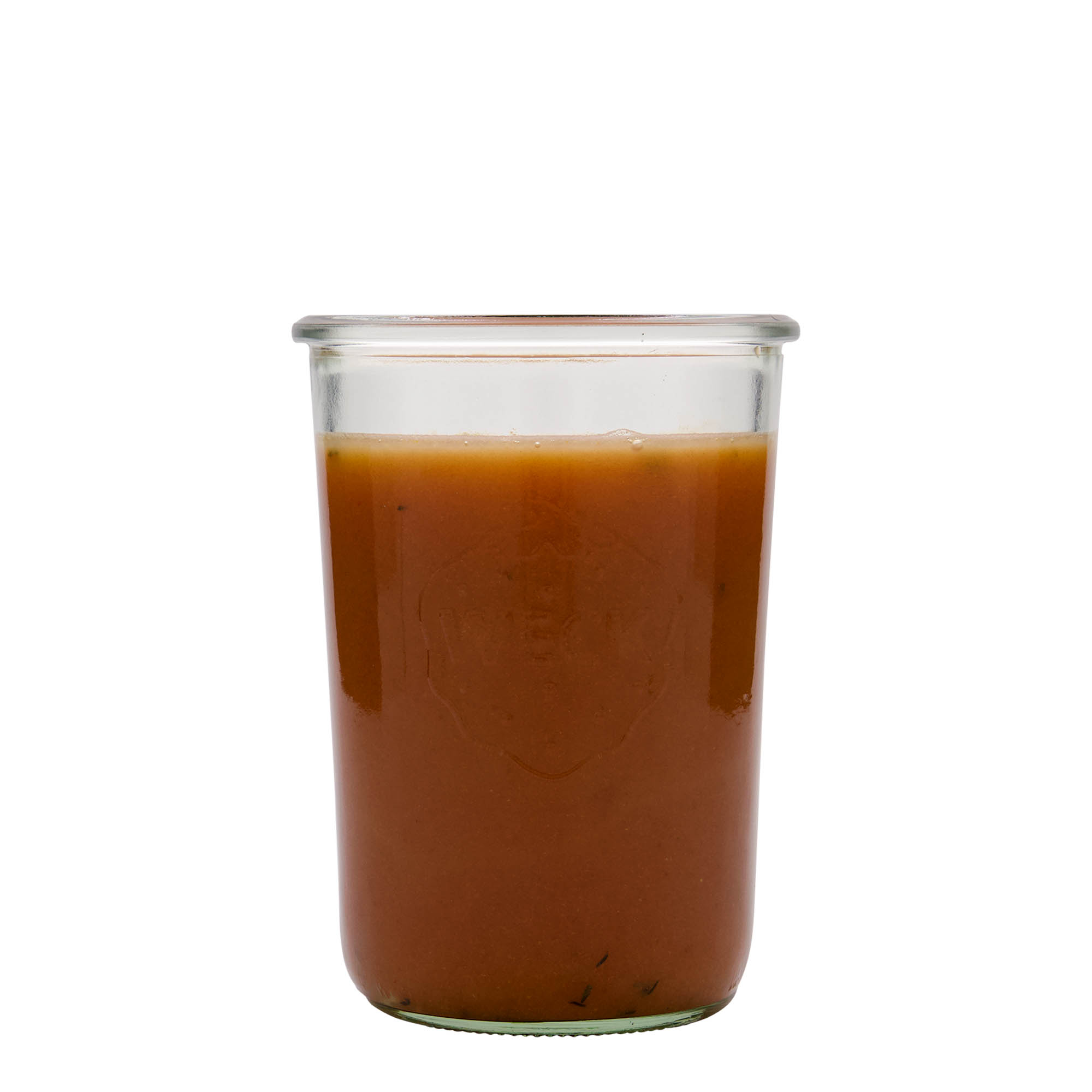 850 ml WECK fordított üveg, perem: kerek szélű