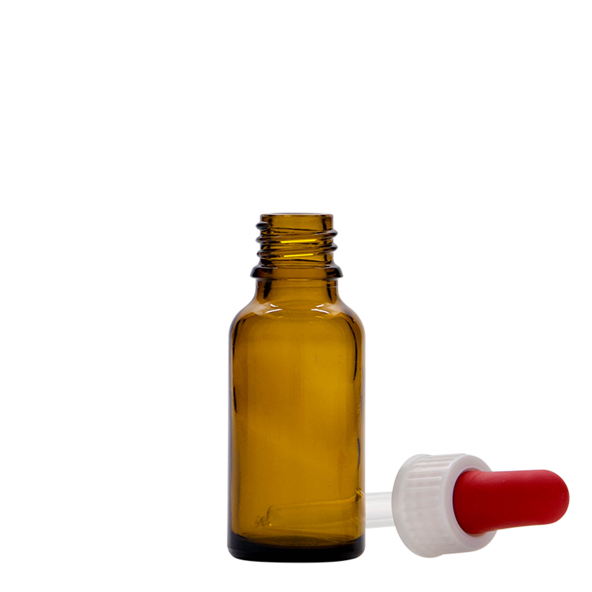 20 ml pipettás üveg orvosi, üveg, barna, nyílás: DIN 18