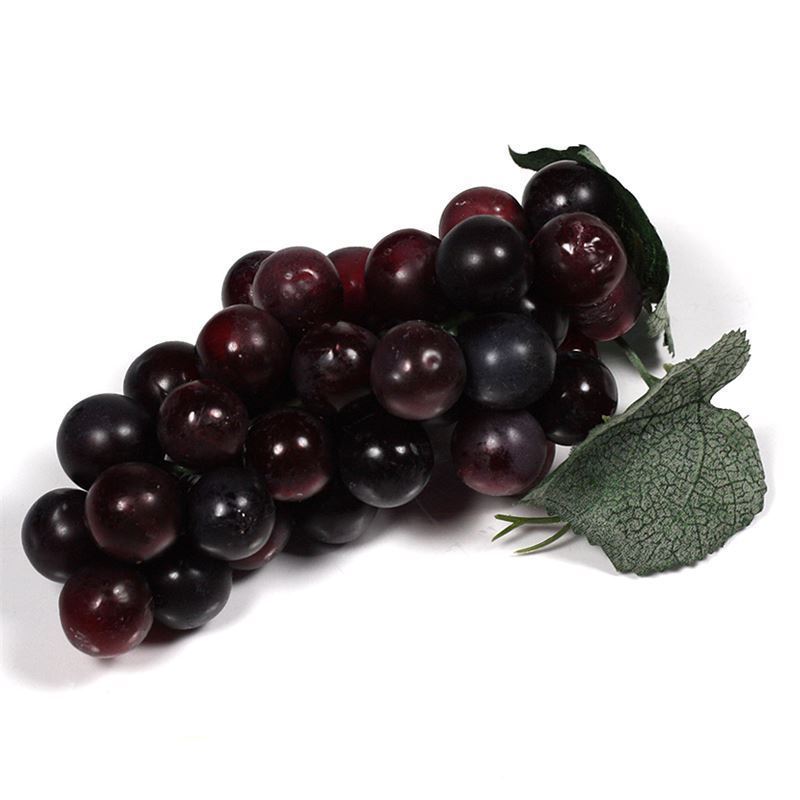 Műanyag szőlőfürtök, fekete