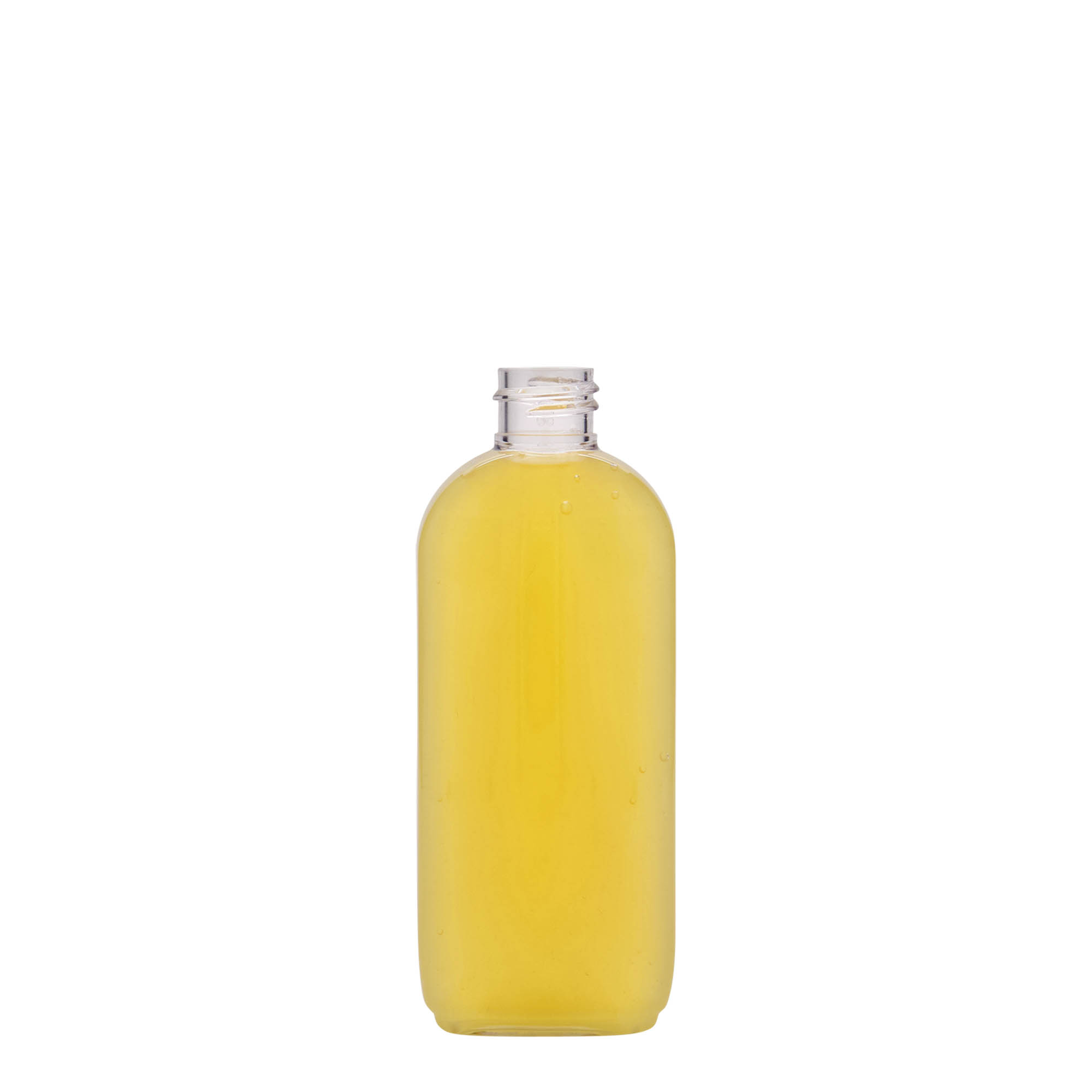 100 ml PET-palack 'Iris', ovális, műanyag, nyakméret: 20/410