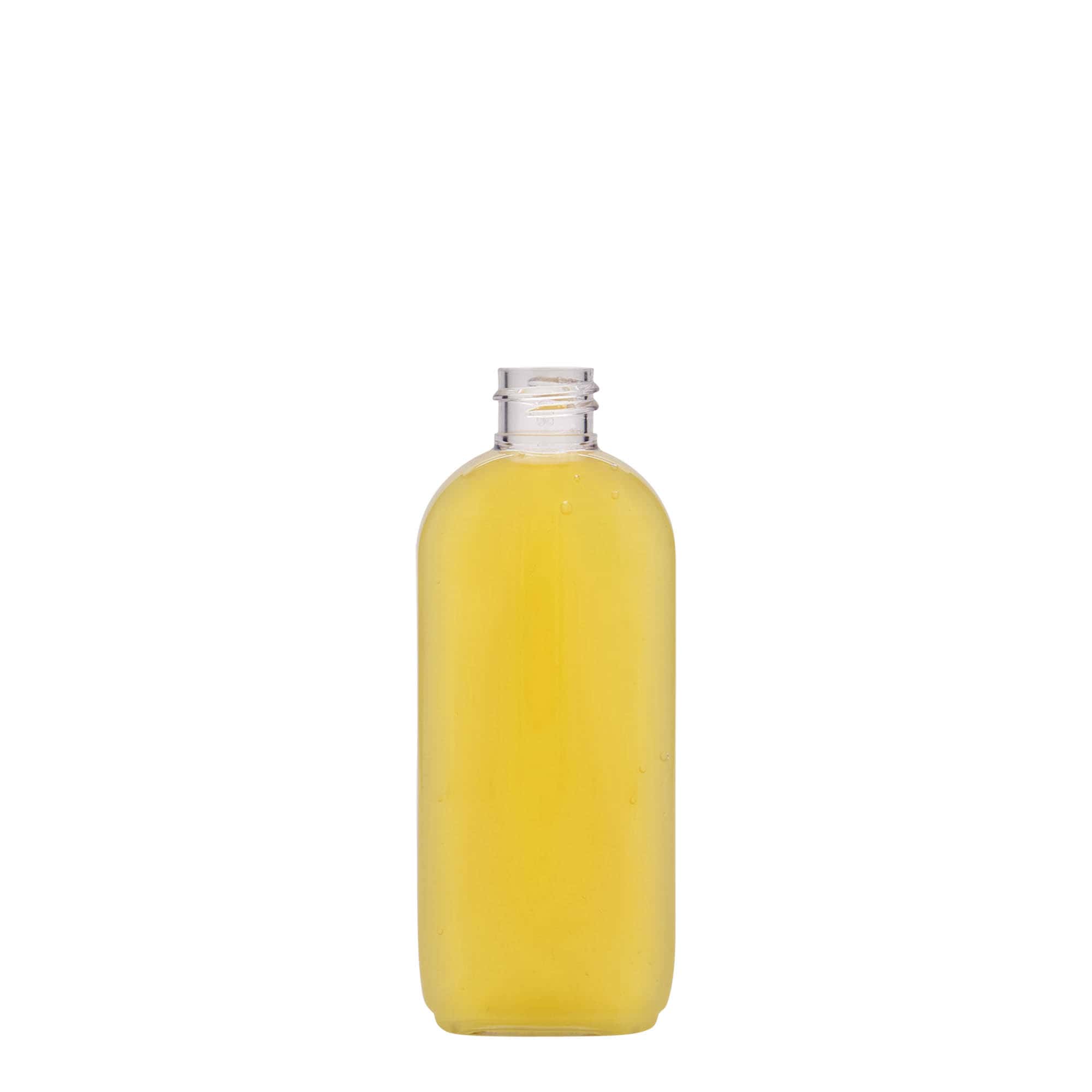 100 ml PET-palack 'Iris', ovális, műanyag, nyakméret: 20/410