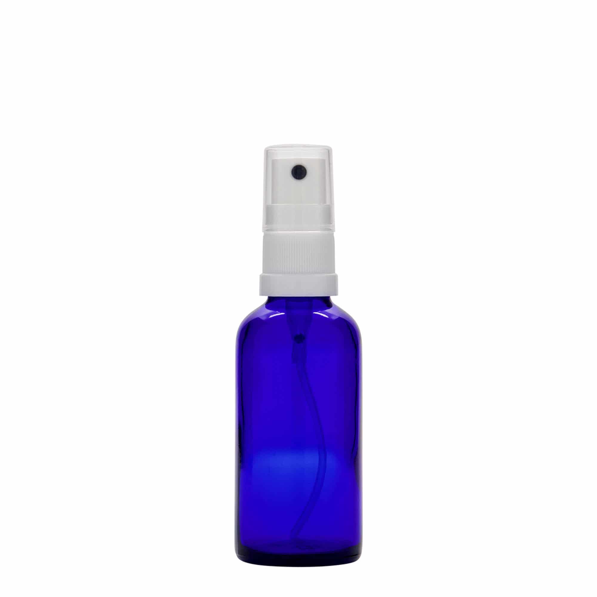 50 ml-es szórófejes patikai üveg, üveg, királykék, szájnyílás: DIN 18 50 ml-es szórófejes patikai üveg, üveg, királykék, szájnyílás: DIN 18