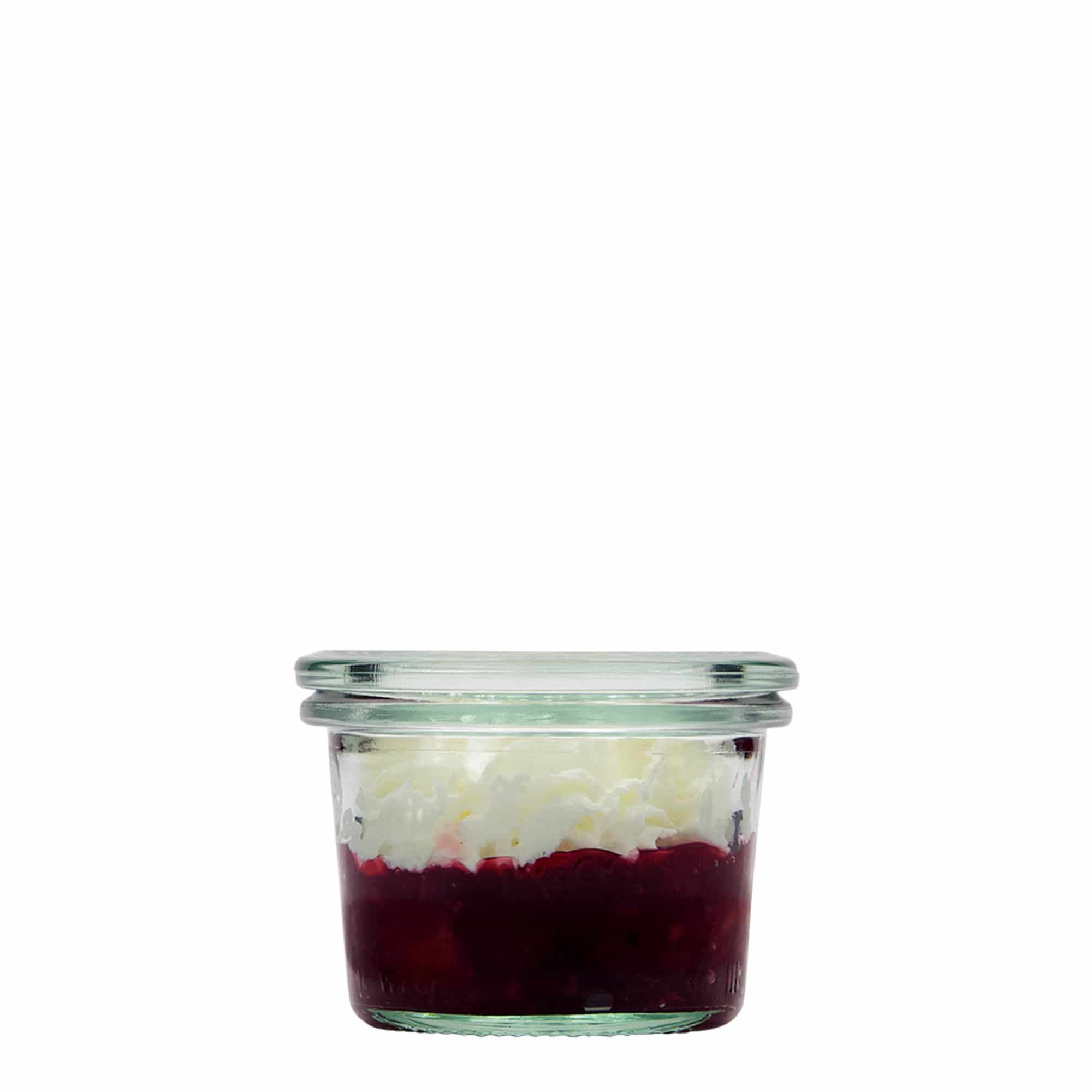 80 ml WECK-tölcsérüveg, nyílás: kerek perem