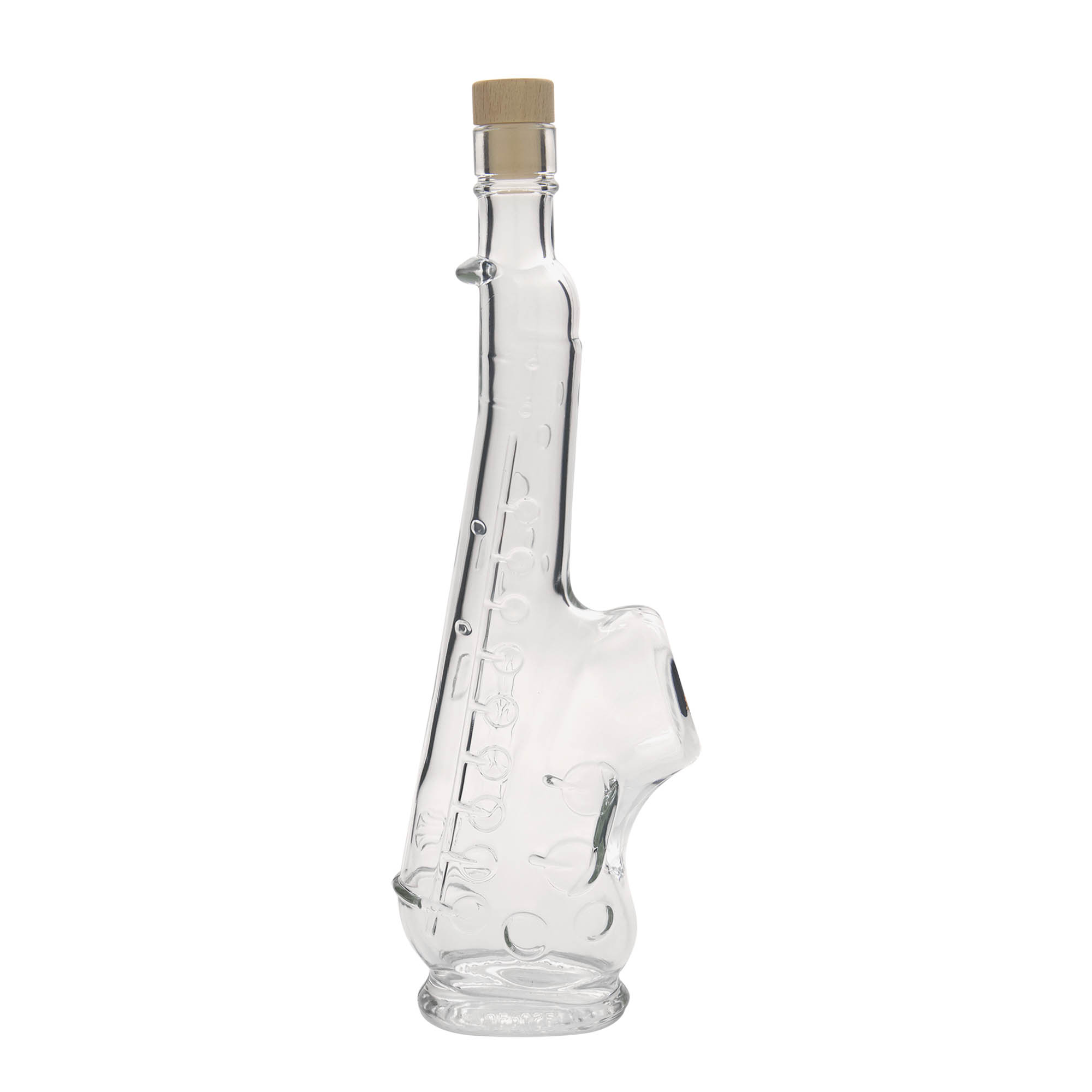 500 ml üvegpalack 'Szaxofon', nyílás: parafa 500 ml üvegpalack 'Szaxofon', nyílás: parafa