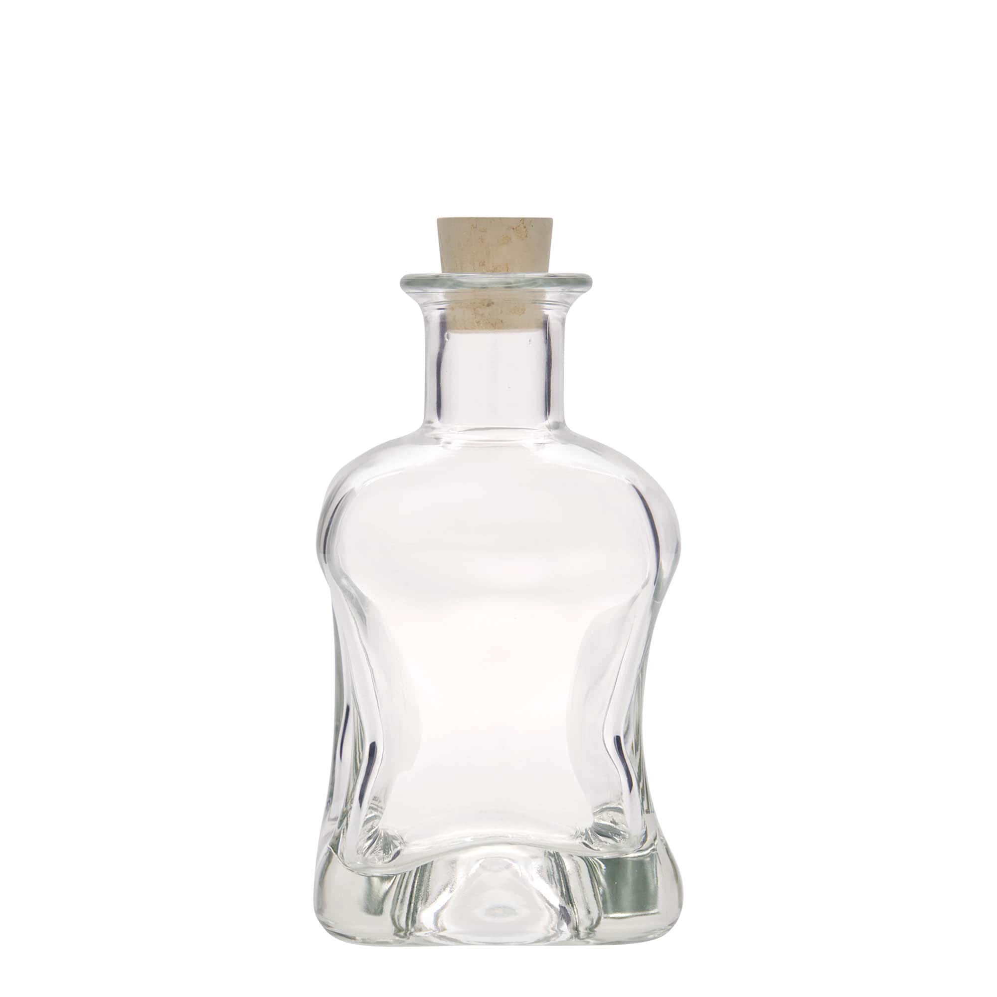 350 ml üveges palack 'Dublin', négyzet alakú, nyak: parafa