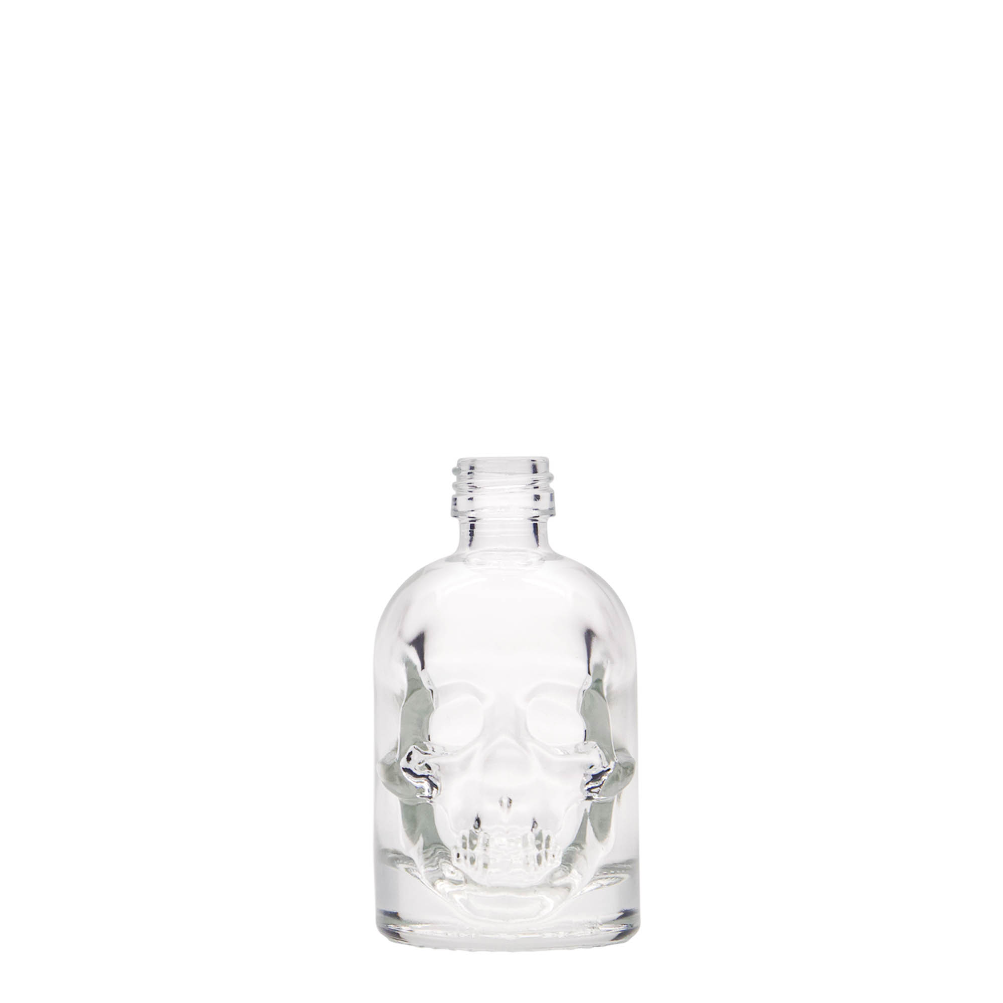 50 ml üvegpalack 'Haláli fej', nyílás: PP 18 50 ml üvegpalack 'Haláli fej', nyílás: PP 18
