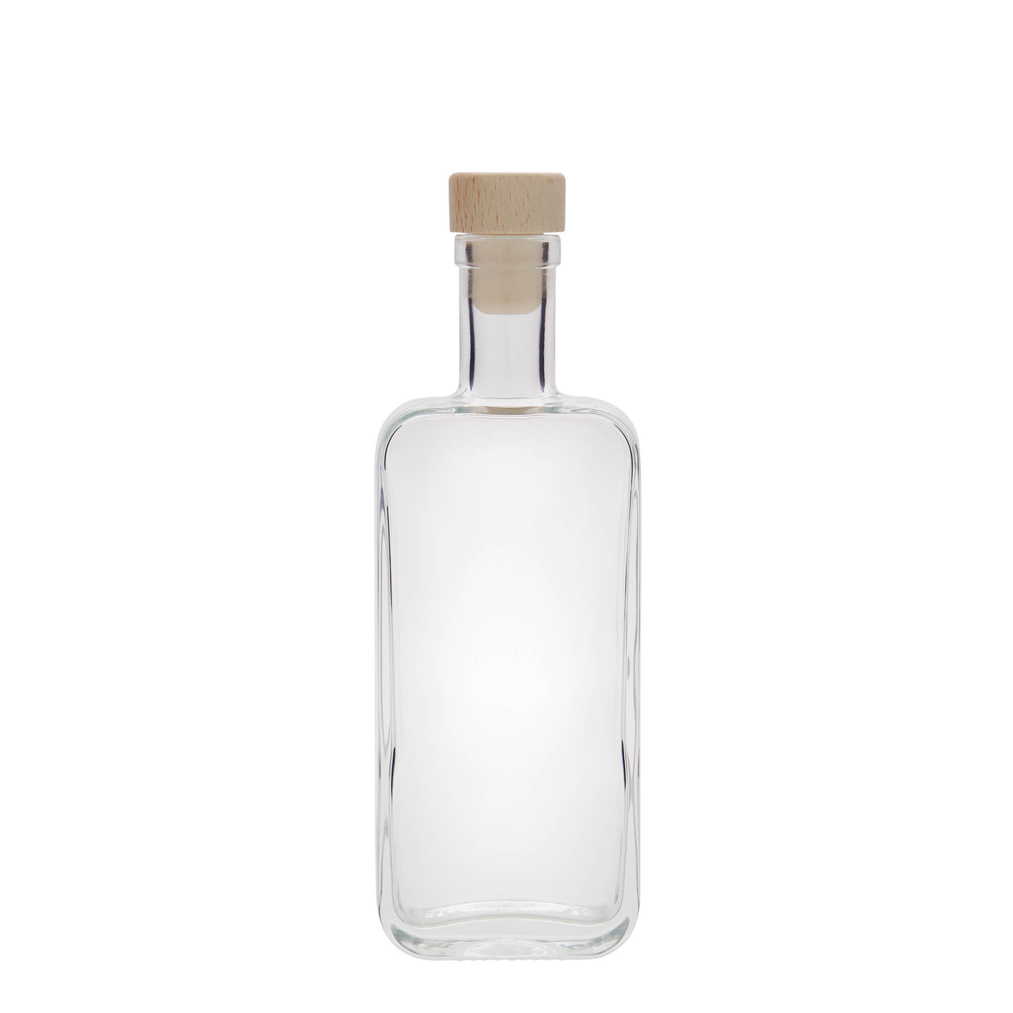 200 ml üvegpalack 'Nice', téglalap alakú, nyílás: parafa