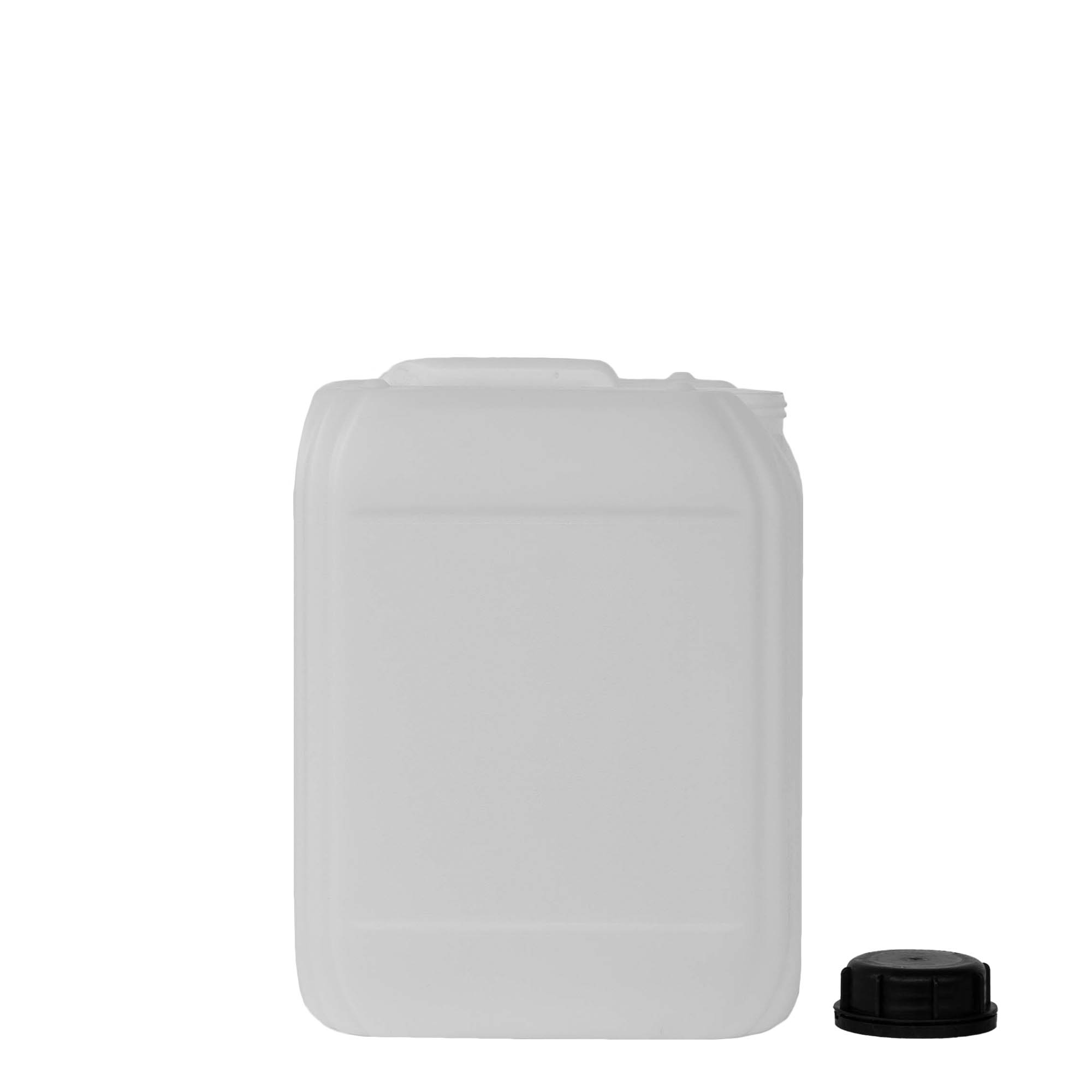 10 l kanna, téglalap alakú, HDPE műanyag, natúr, nyílás: ND 55 10 l kanna, téglalap alakú, HDPE műanyag, natúr, nyílás: ND 55