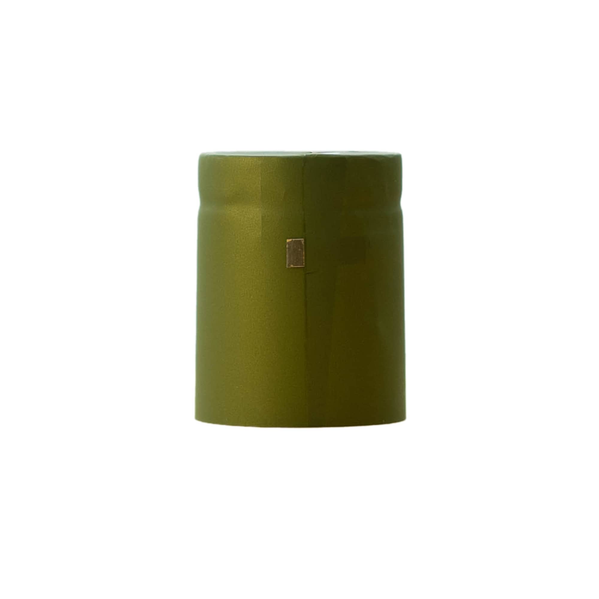 Húzózáró kapszula 32x41, PVC műanyag, olívazöld