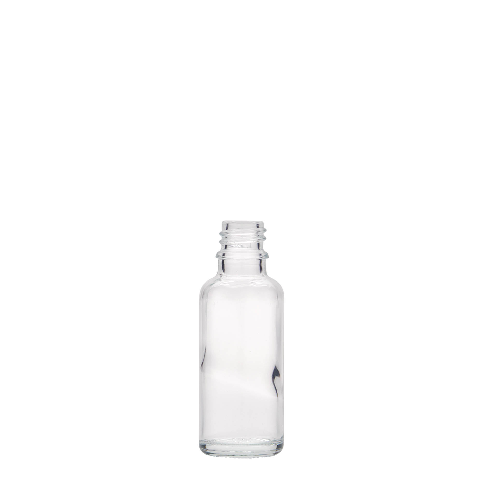 30 ml orvosi üveg, üveg, nyílás: DIN 18 30 ml orvosi üveg, üveg, nyílás: DIN 18