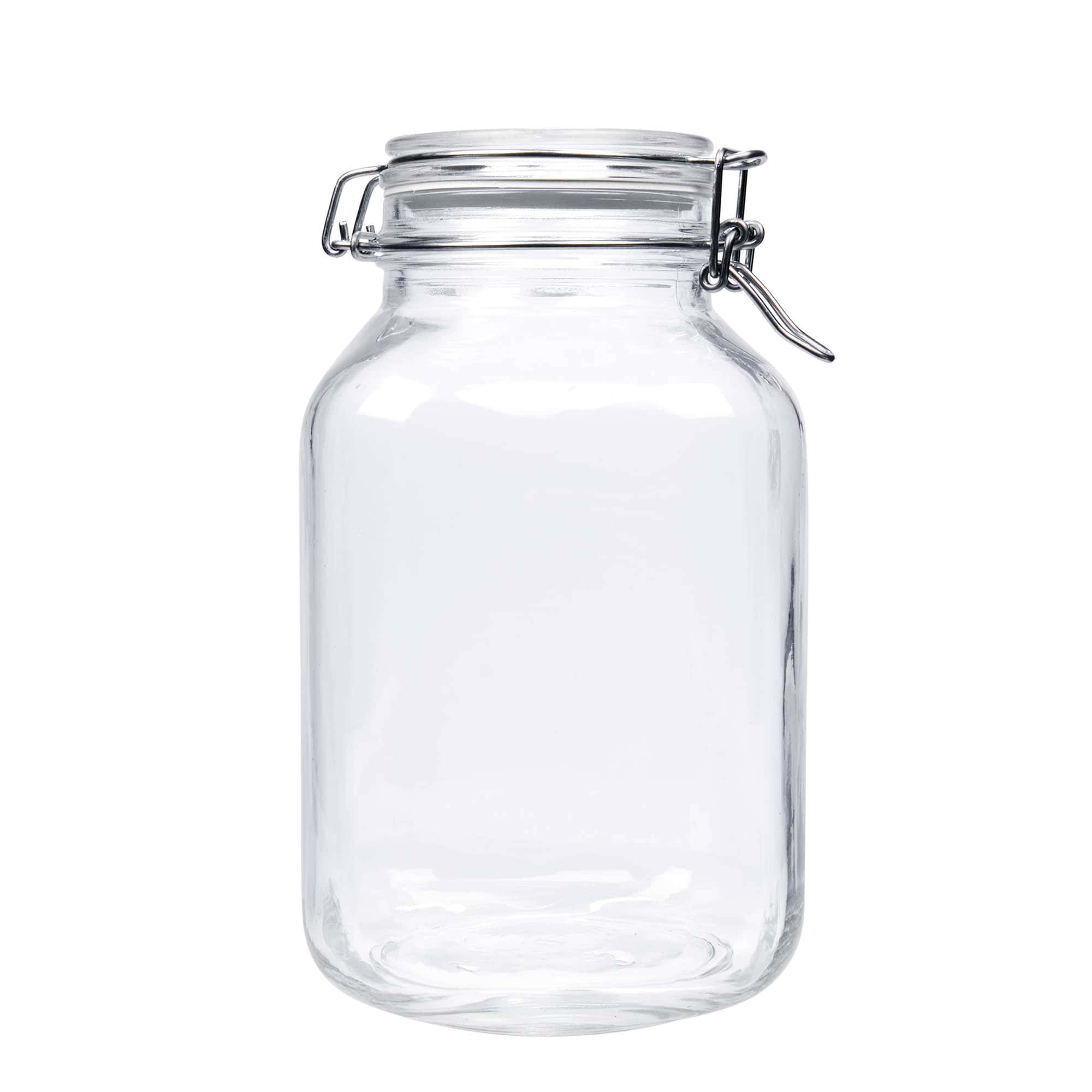 3000 ml-es fémcsatos üveg 'Fido', négyzet alakú, szájnyílás: fémcsatos zár 3000 ml-es fémcsatos üveg 'Fido', négyzet alakú, szájnyílás: fémcsatos zár