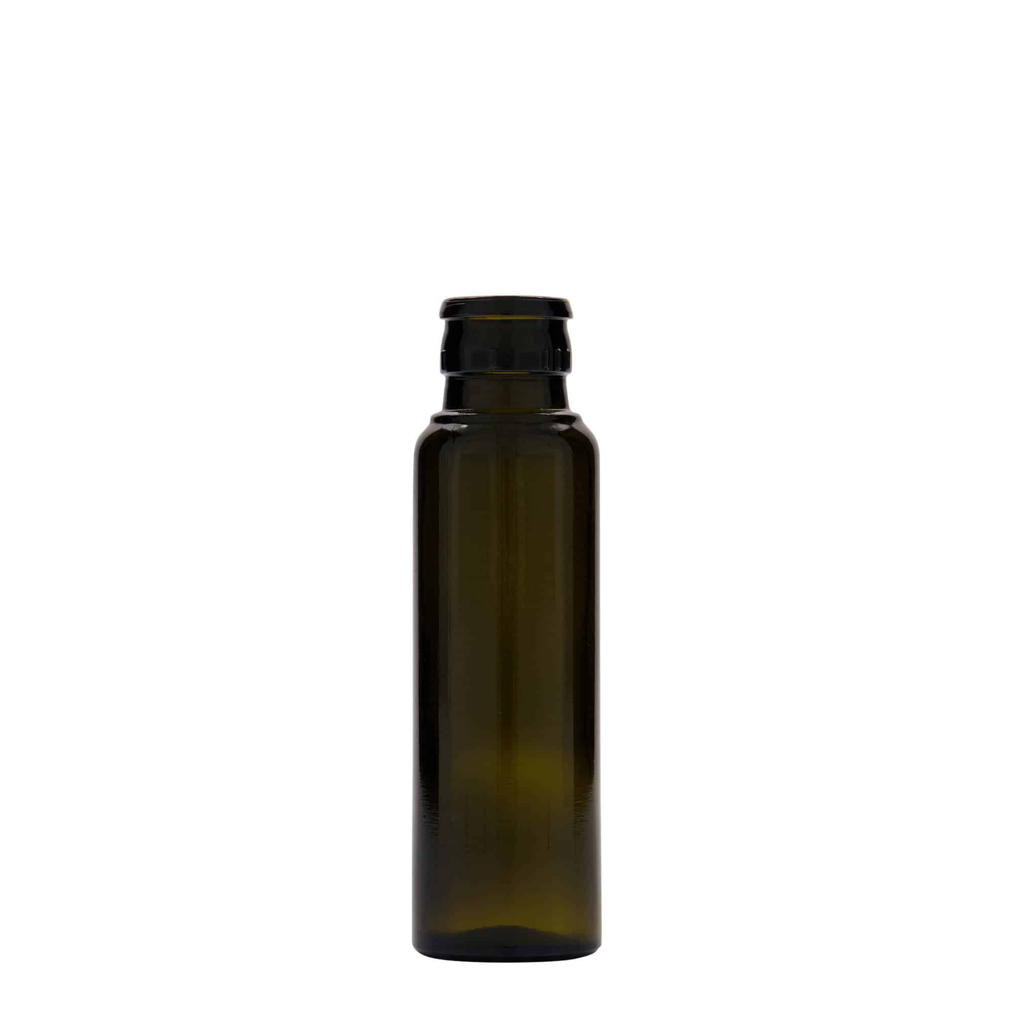 100 ml-es ecetes/olajos palack 'Willy New', üveg, antikzöld, szájnyílás: DOP 100 ml-es ecetes/olajos palack 'Willy New', üveg, antikzöld, szájnyílás: DOP