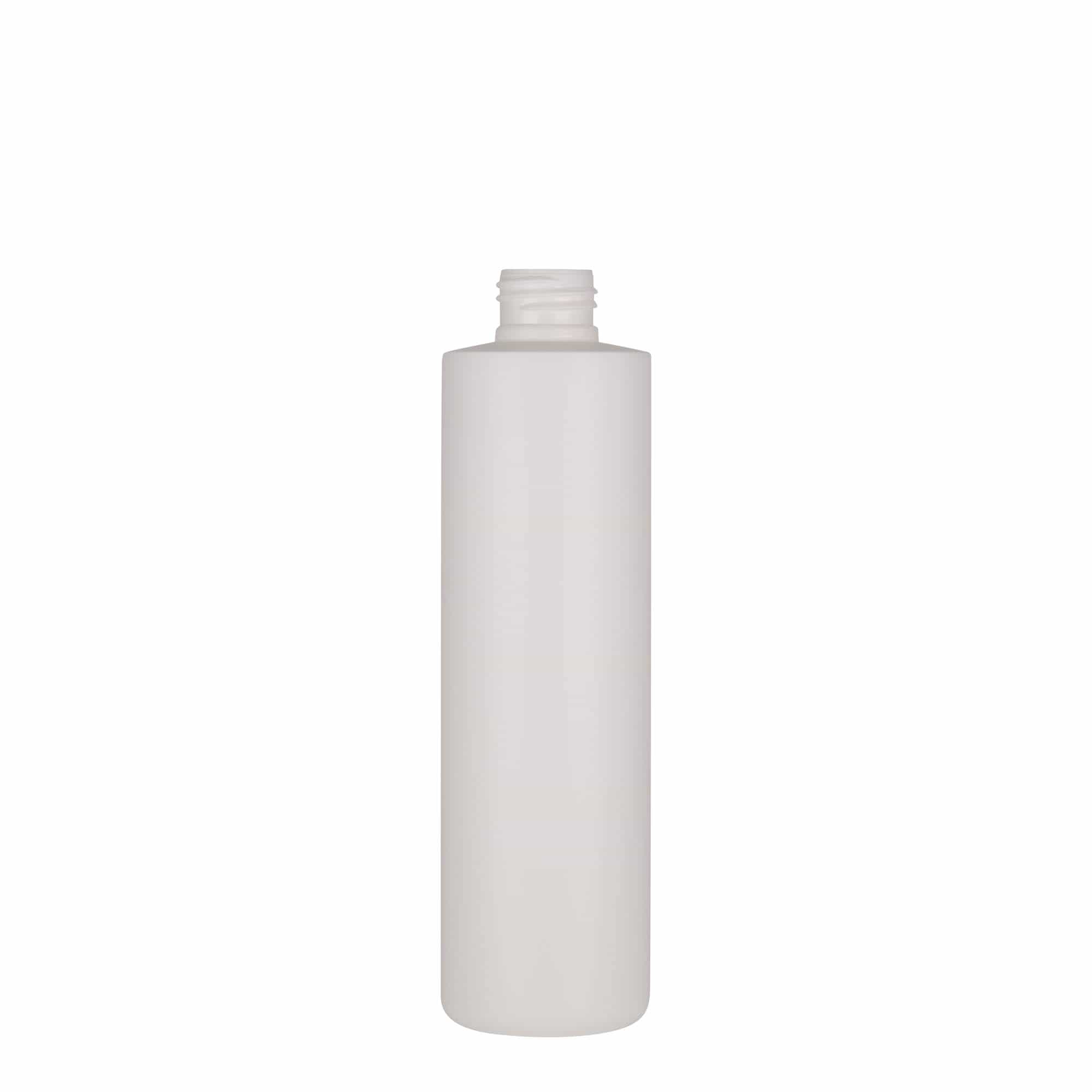 250 ml-es műanyag palack 'Pipe', Green HDPE, fehér, szájnyílás: GPI 24/410 250 ml-es műanyag palack 'Pipe', Green HDPE, fehér, szájnyílás: GPI 24/410