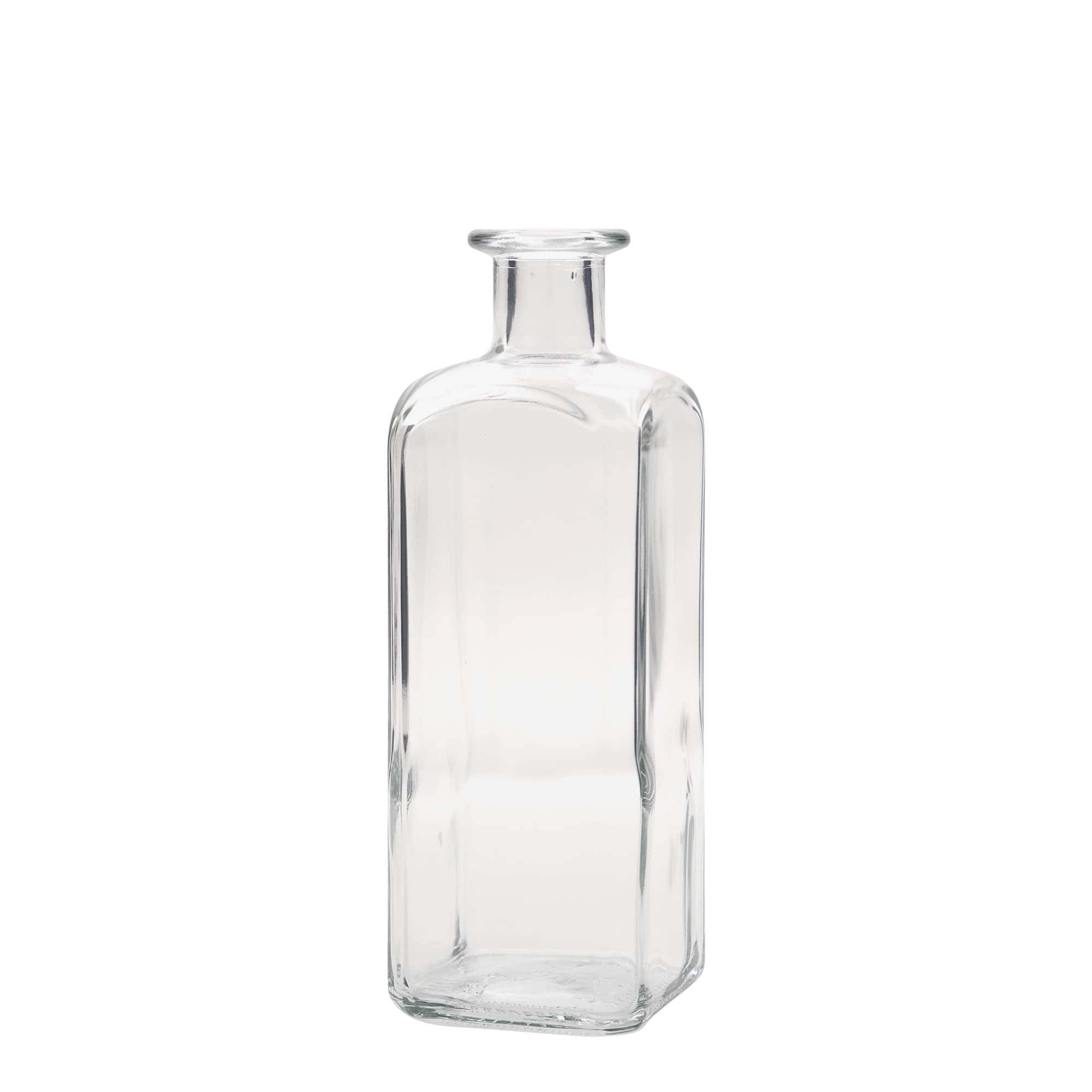 500 ml üvegpalack Apotheker Carré, négyzet alakú, nyílás: parafa 500 ml üvegpalack Apotheker Carré, négyzet alakú, nyílás: parafa