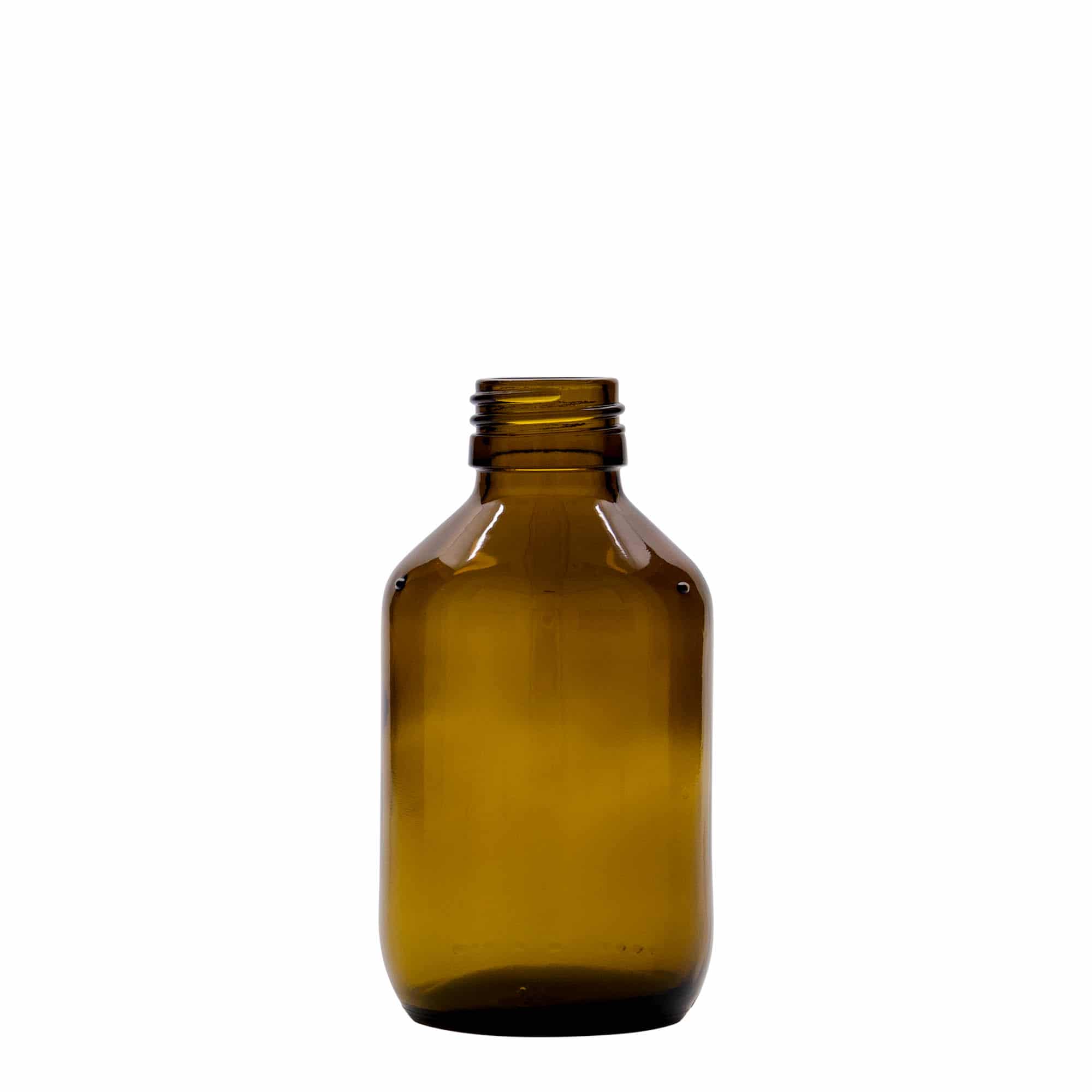 150 ml orvosi üveg, barna, üveg, nyílás: PP 28