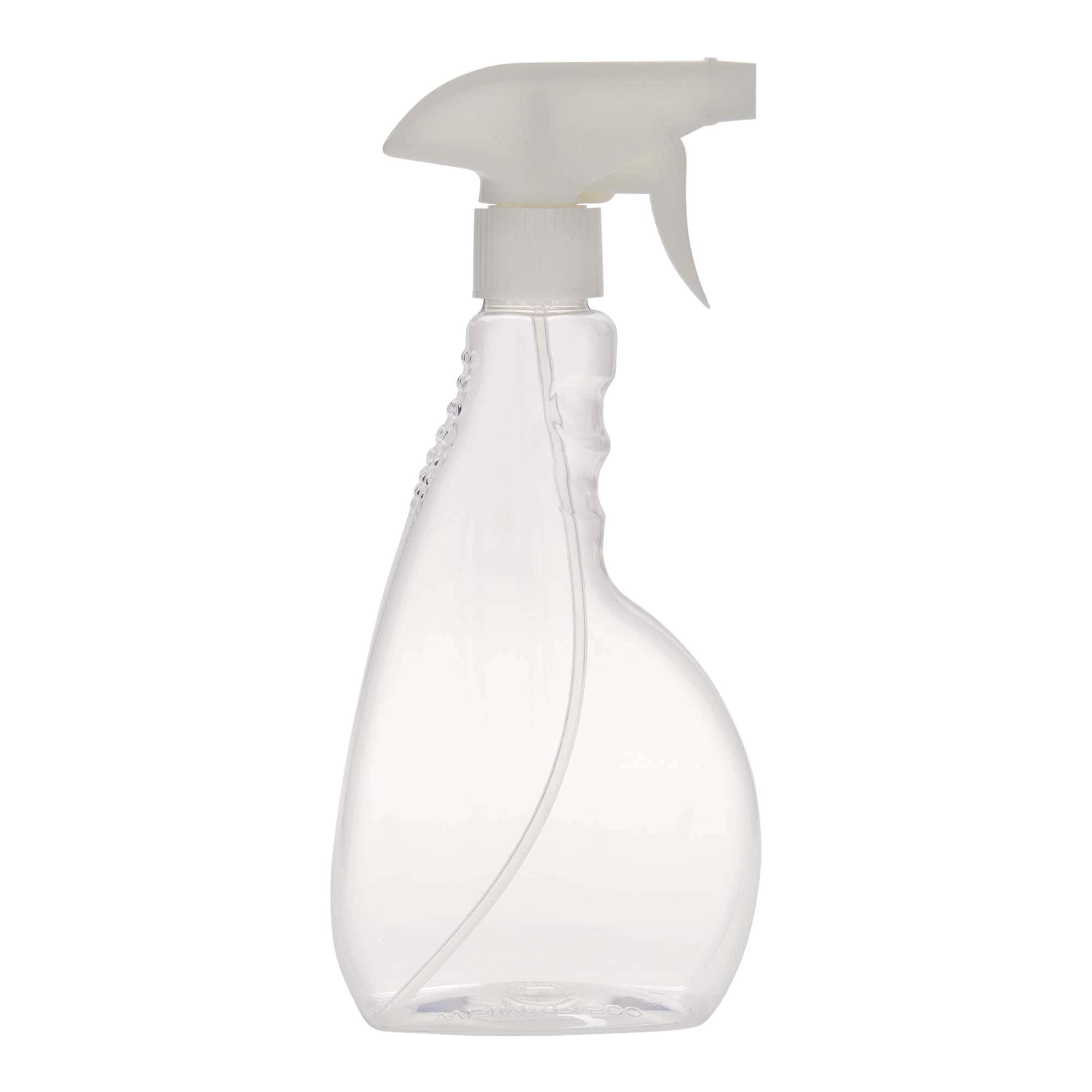 500 ml-es PET-szórópalack 'Piccobello', négyszögletű, műanyag, szájnyílás: csavaros kupak