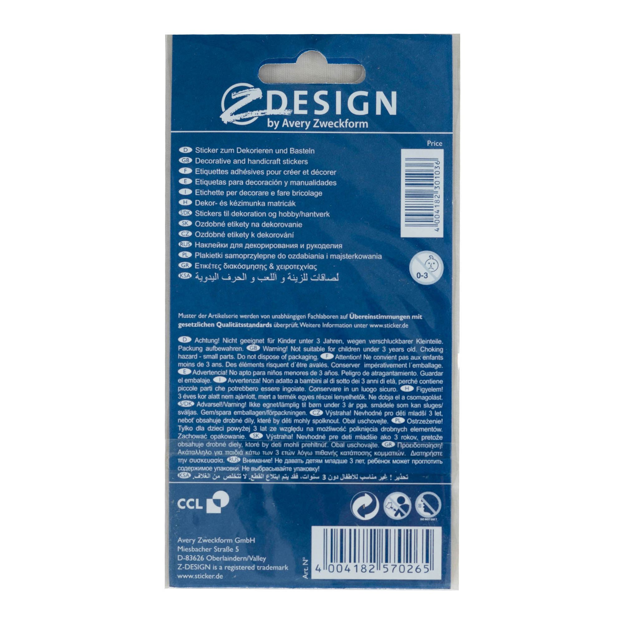 Zweckform matrica „Minden jót”, többszínű Zweckform matrica „Minden jót”, többszínű