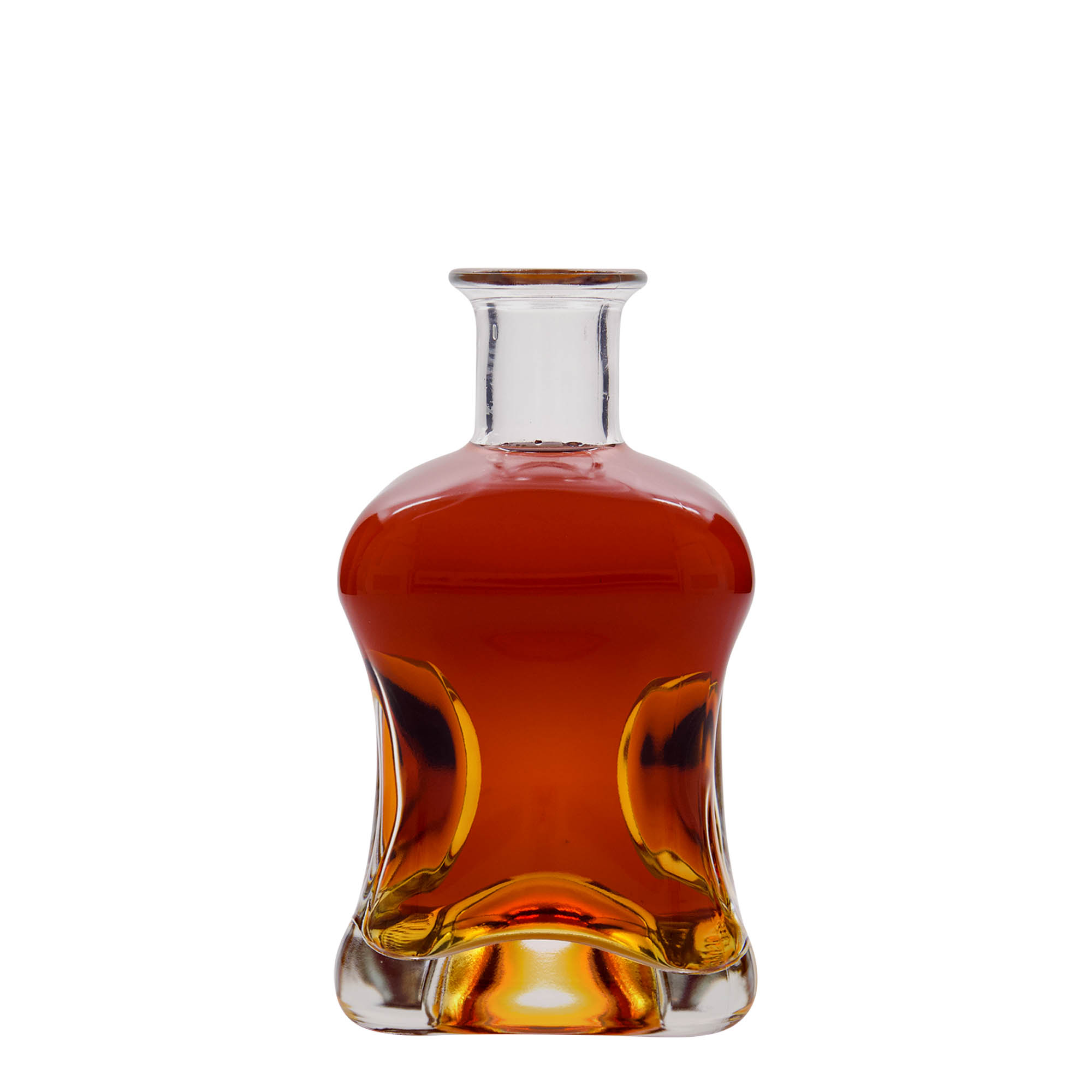 500 ml üvegpalack 'Dublin', négyzet alakú, nyílás: parafa