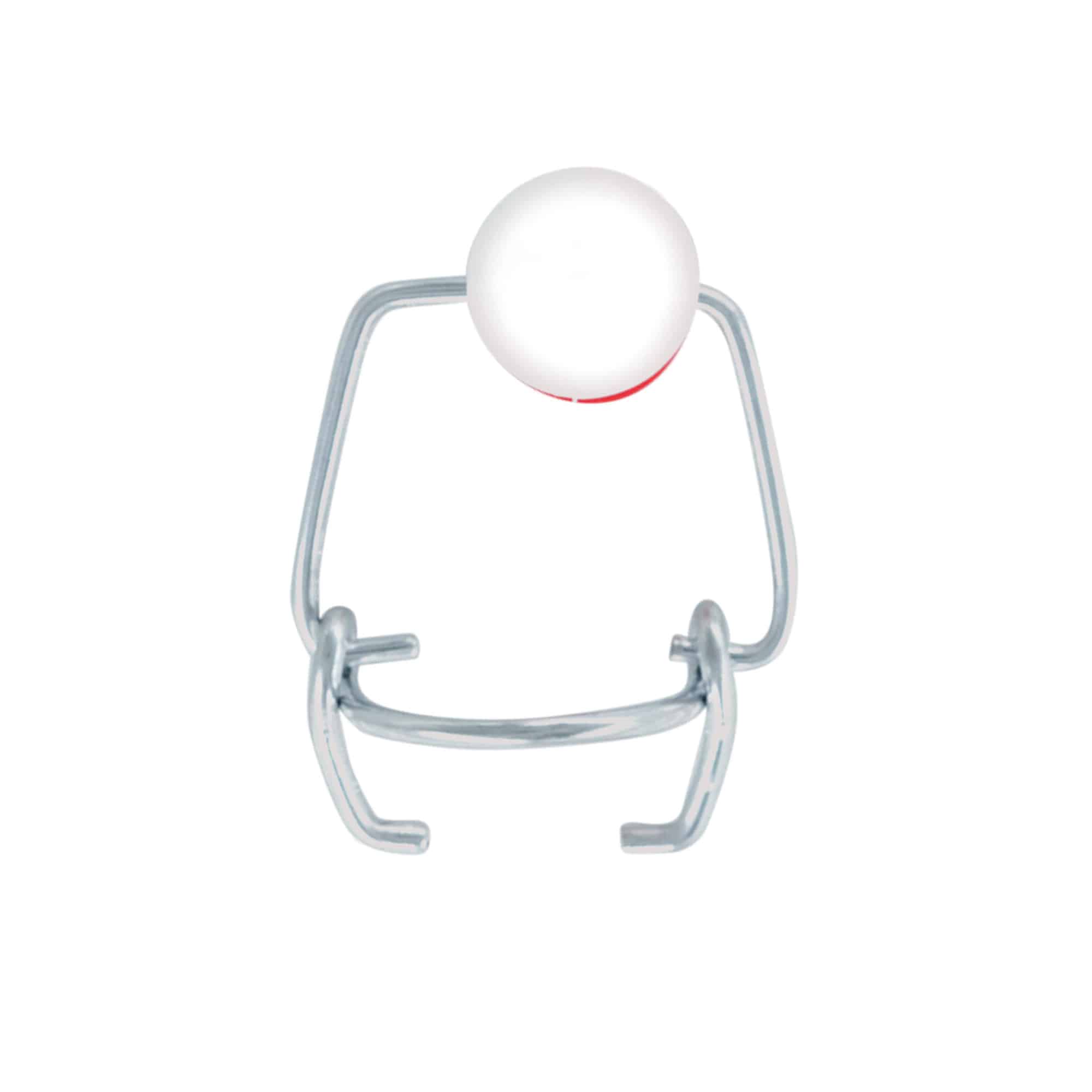 Mini csat, műanyag, piros-fehér