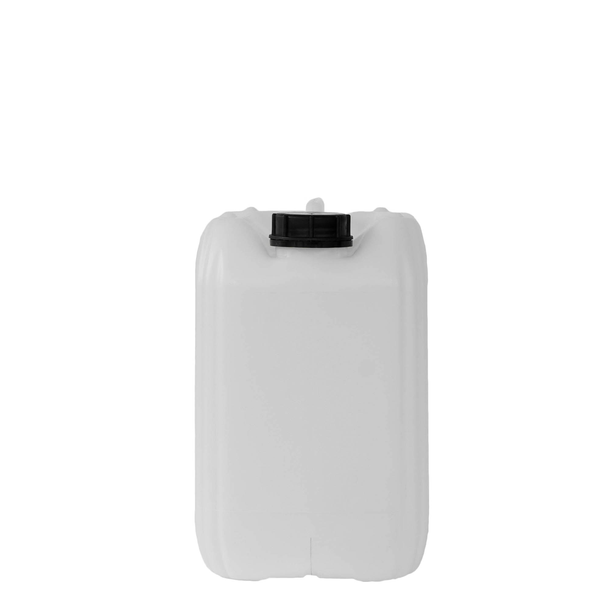 10 l kanna, téglalap alakú, HDPE műanyag, natúr, nyílás: ND 55 10 l kanna, téglalap alakú, HDPE műanyag, natúr, nyílás: ND 55