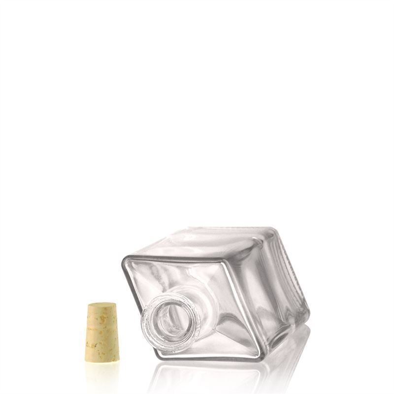 500 ml üvegpalack 'Riva', rombusz alakú, nyílás: parafa