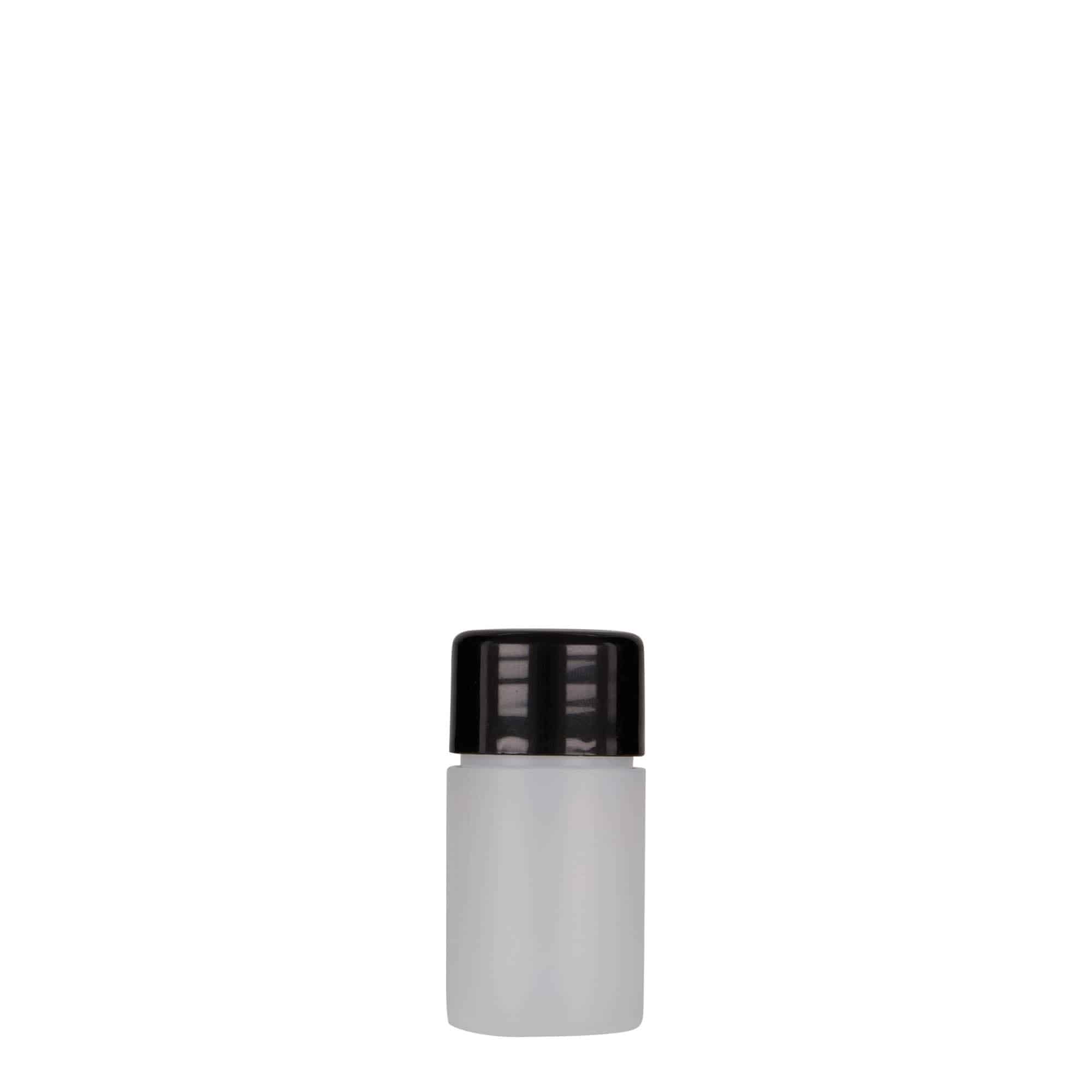 15 ml műanyag palack 'Tuffy', HDPE, természetes, nyakméret: 24/410
