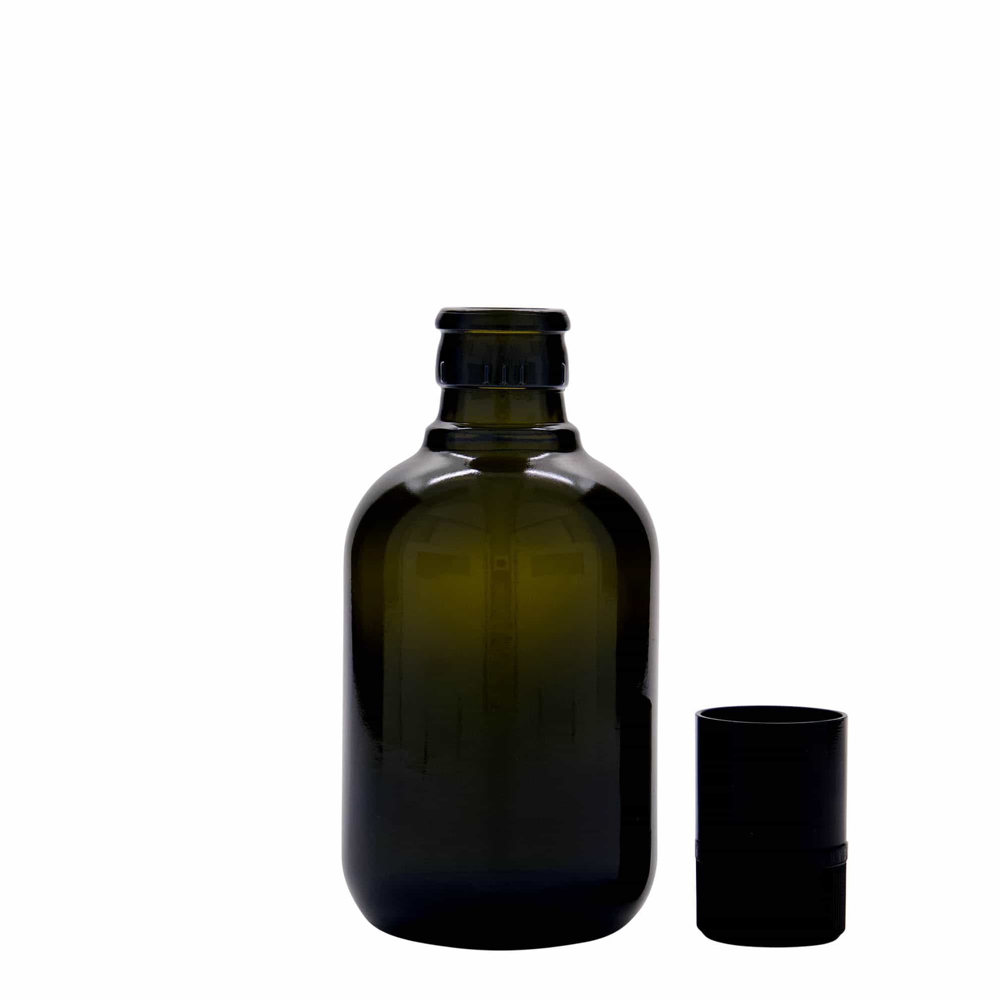 250 ml ecet-/olajozó üveg 'Biolio', üveg, antikzöld, nyílás: DOP
