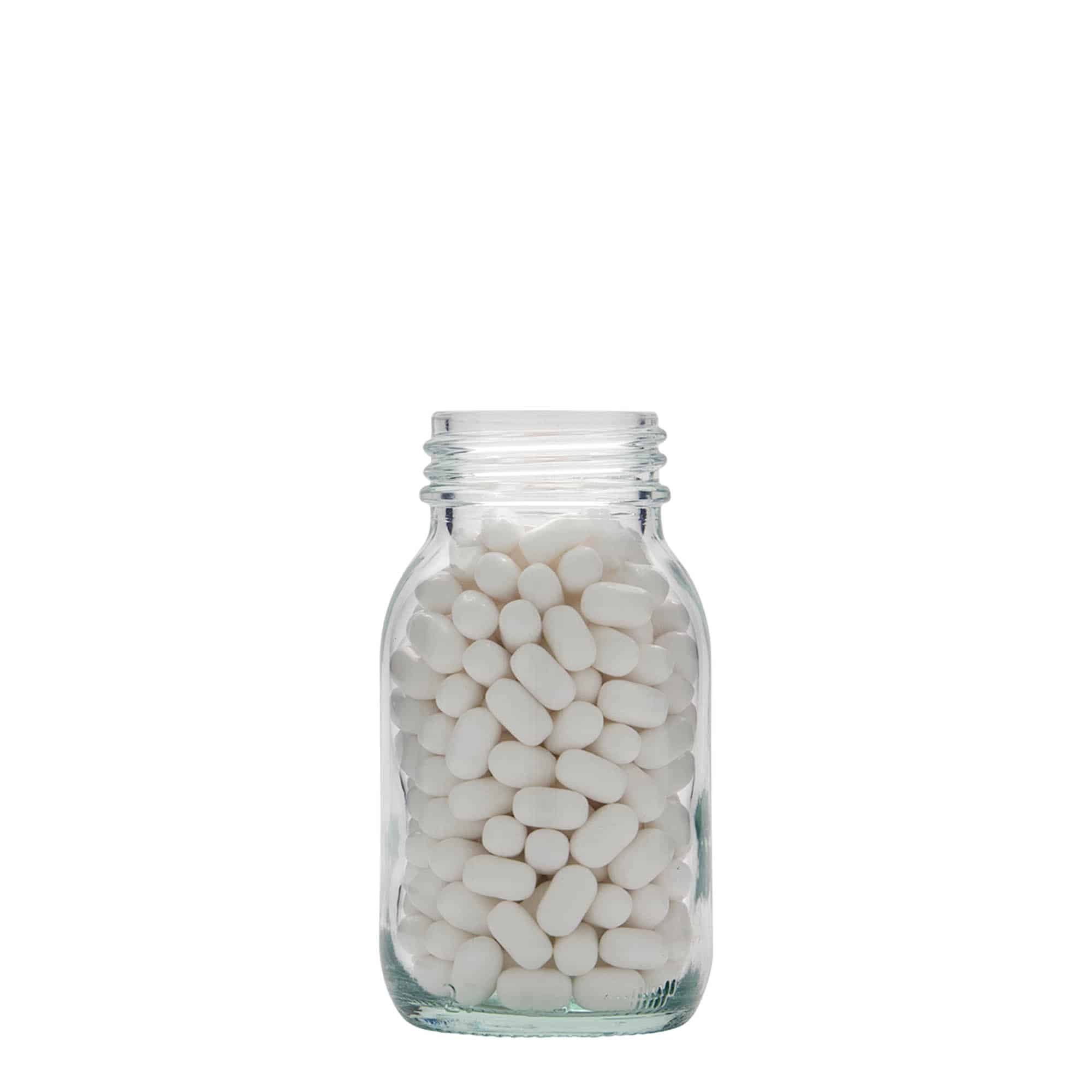 125 ml széles szájú üveg, nyílás: DIN 40