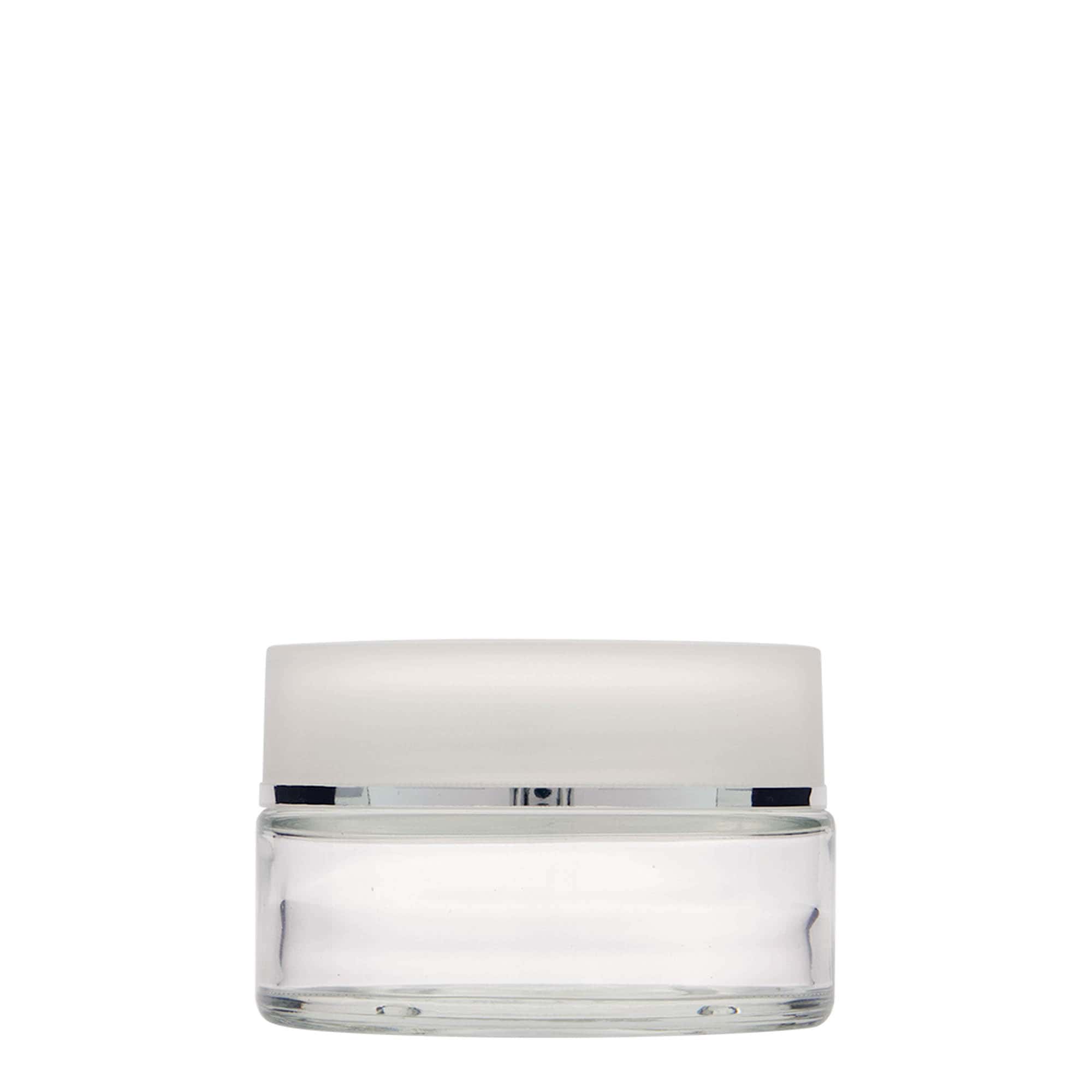 100 ml tégely 'Clear Edition', üveg, nyílás: csavarzár