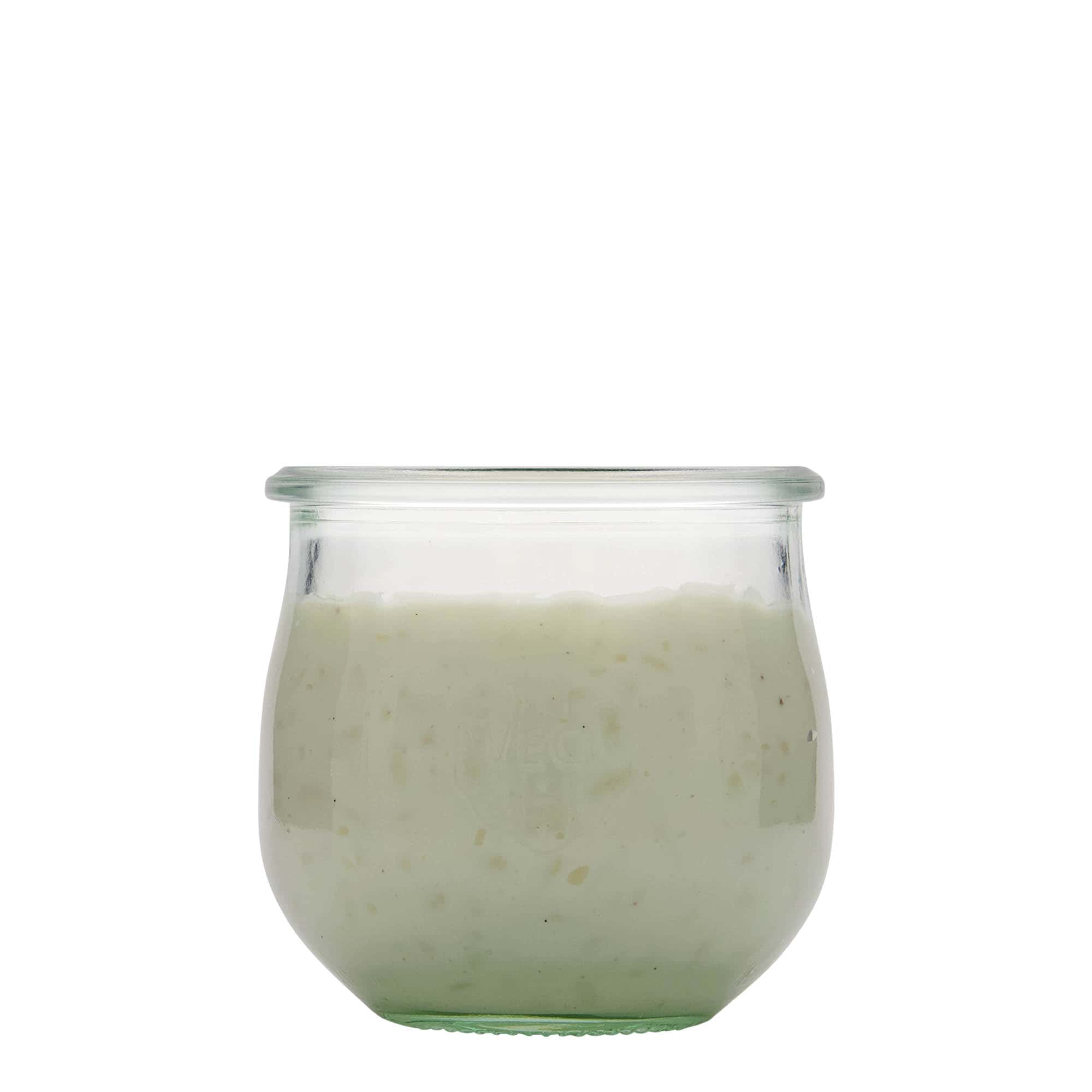 370 ml WECK-tulipánüveg, nyílás: kerek perem