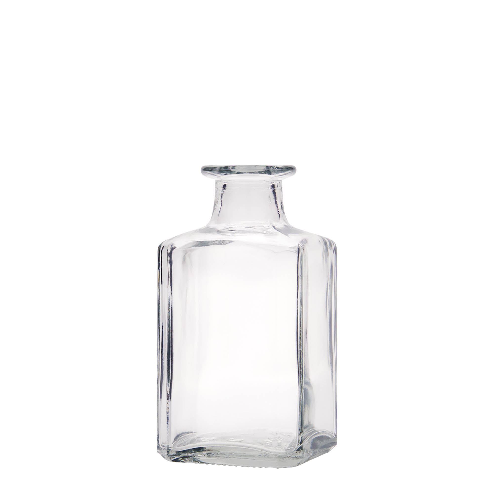 250 ml üvegpalack 'Torben', négyzet alakú, nyílás: parafa dugó