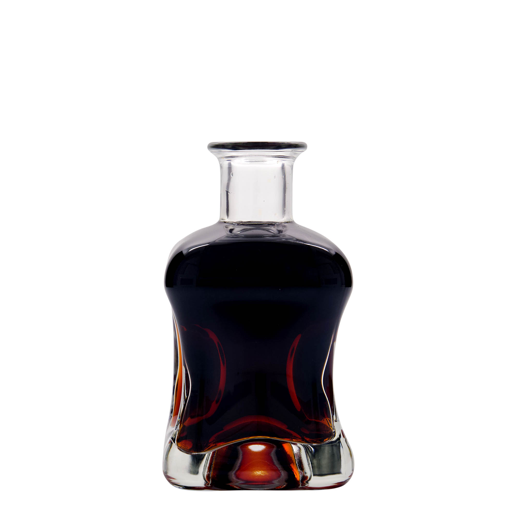 350 ml üveges palack 'Dublin', négyzet alakú, nyak: parafa