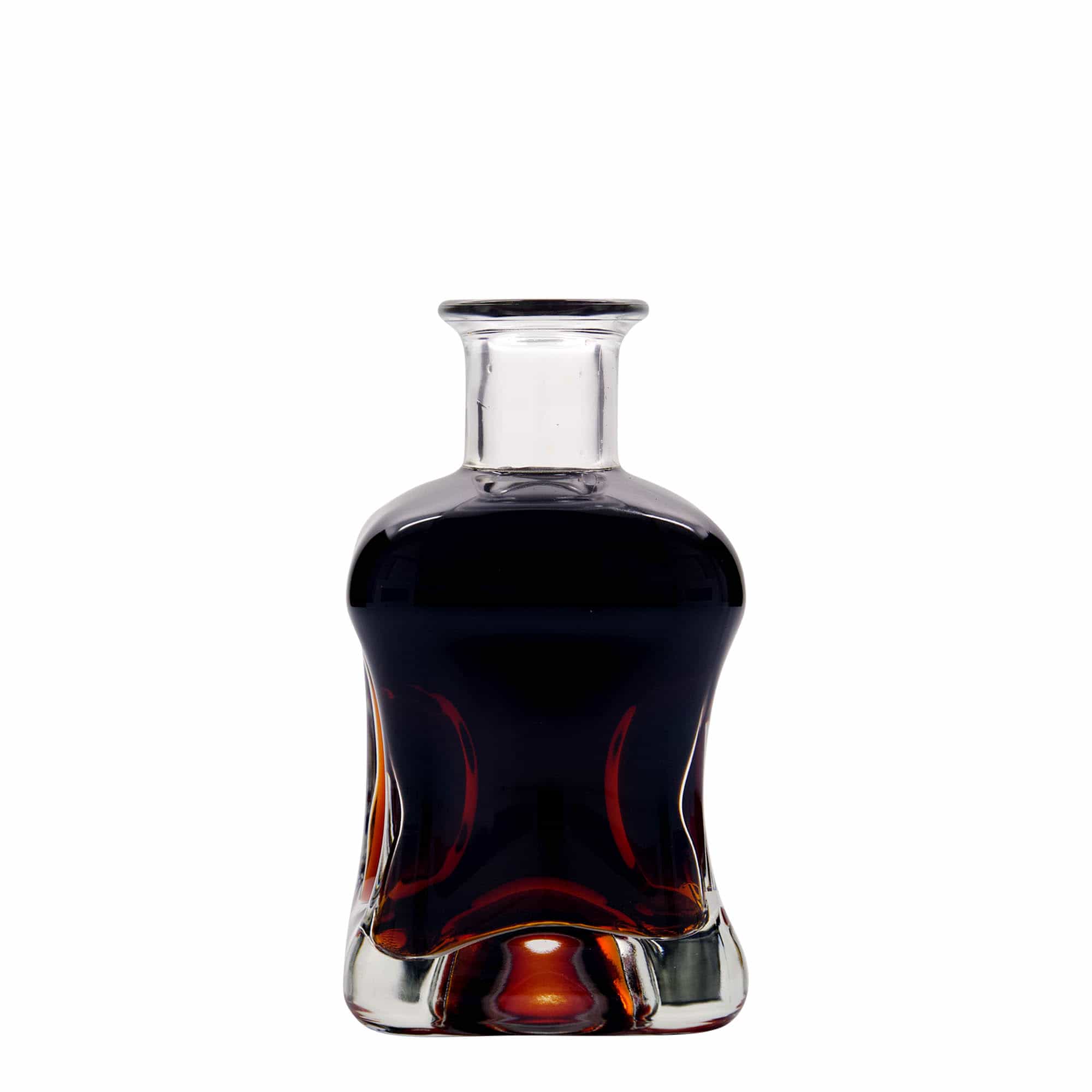 350 ml üveges palack 'Dublin', négyzet alakú, nyak: parafa