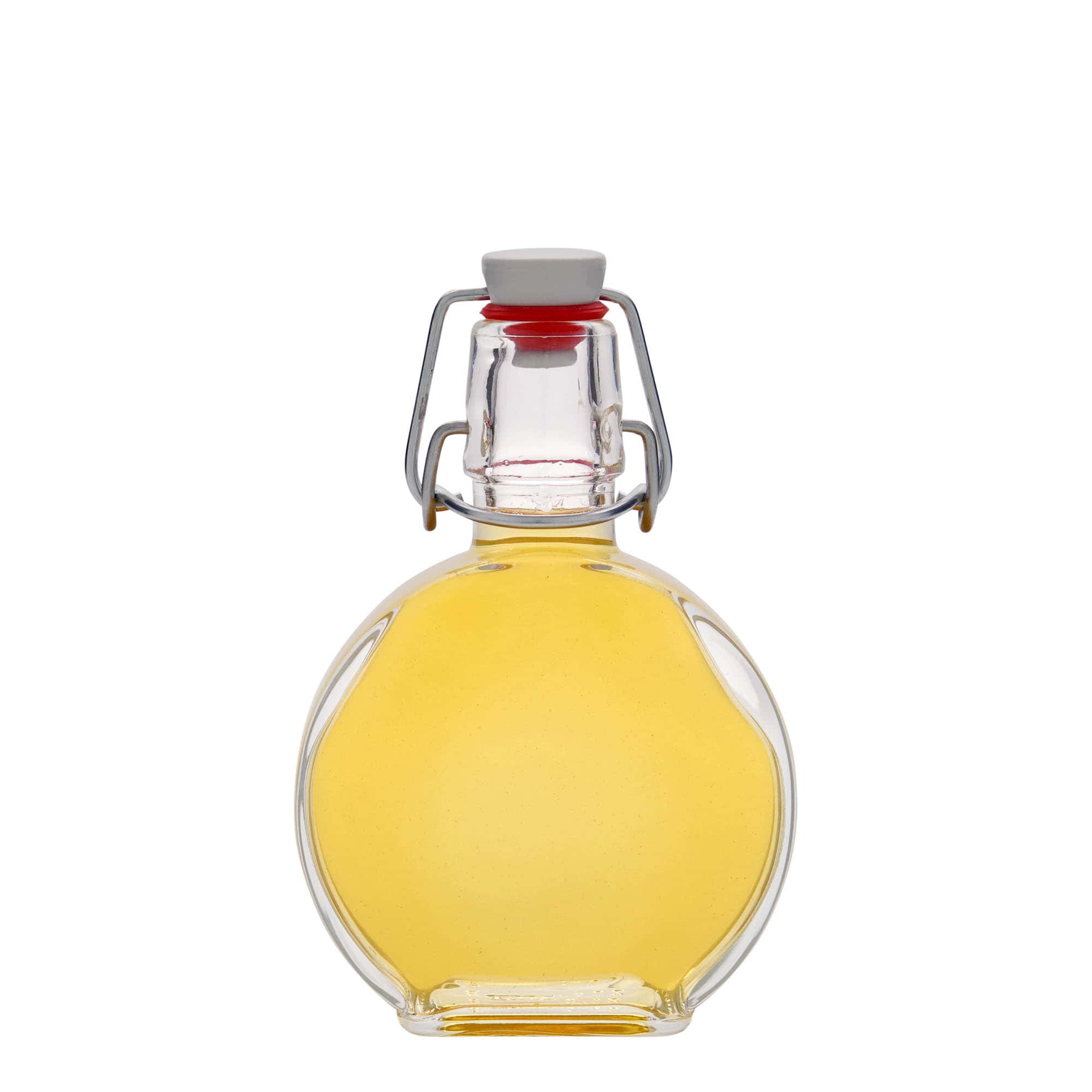 200 ml-es üvegpalack 'Sensatione', négyszögletű, szájnyílás: csatos zár