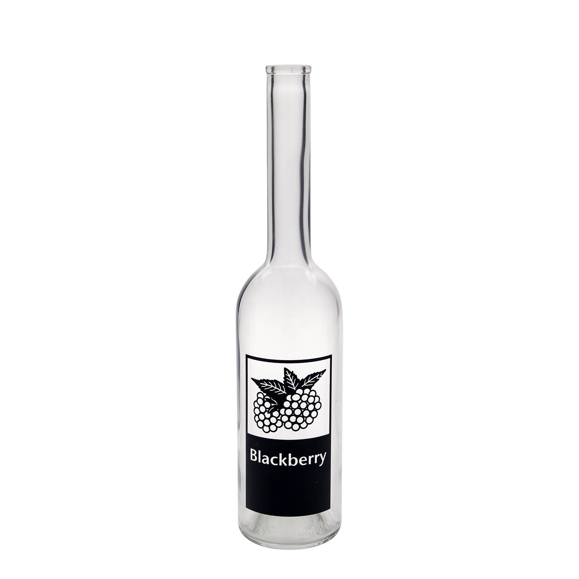 500 ml üvegpalack 'Opera', motívum: Szeder, nyak: parafa