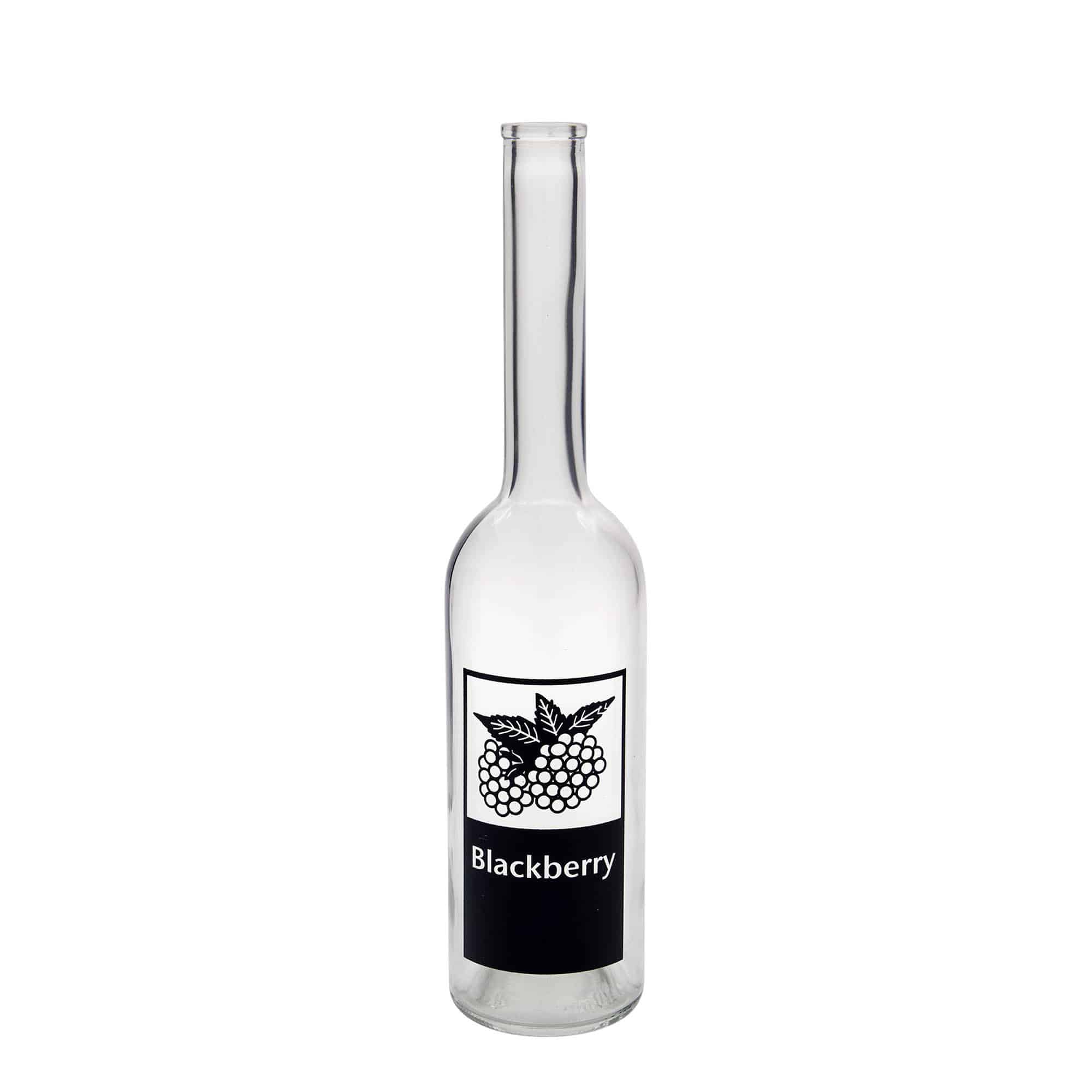 500 ml üvegpalack 'Opera', motívum: Szeder, nyak: parafa