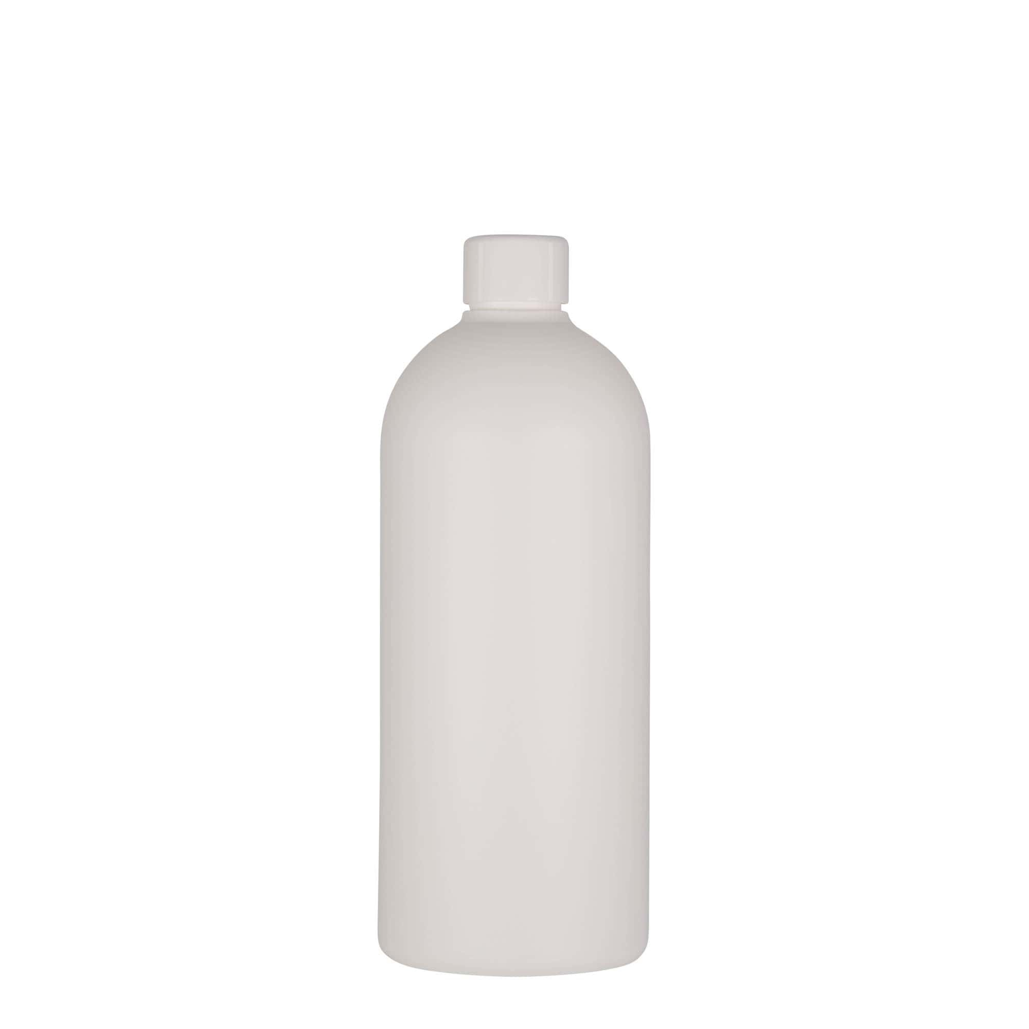 500 ml műanyag palack 'Tuffy', HDPE, fehér, nyakméret: 24/410