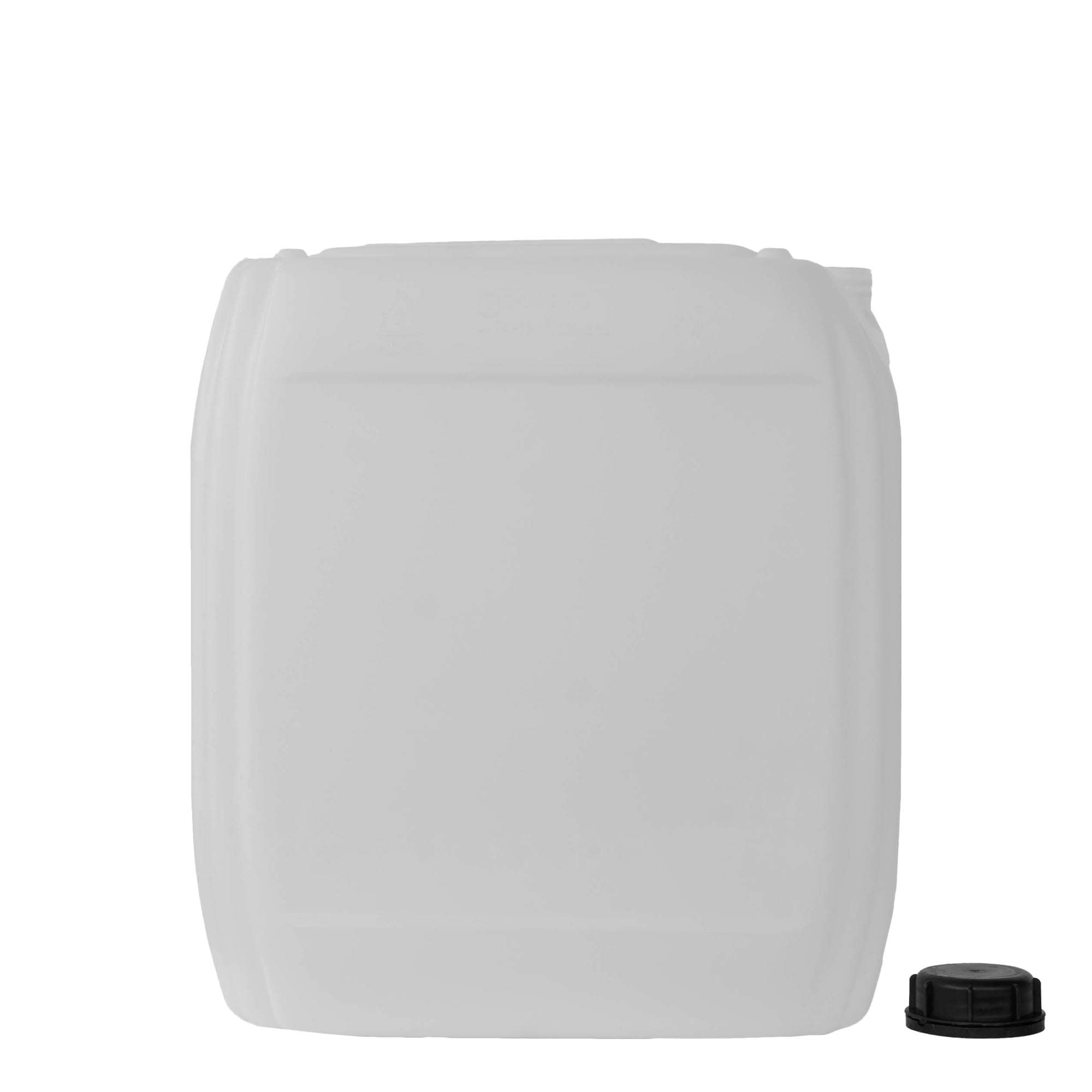 25 l kanna, téglalap alakú, HDPE műanyag, natúr, nyílás: ND 60