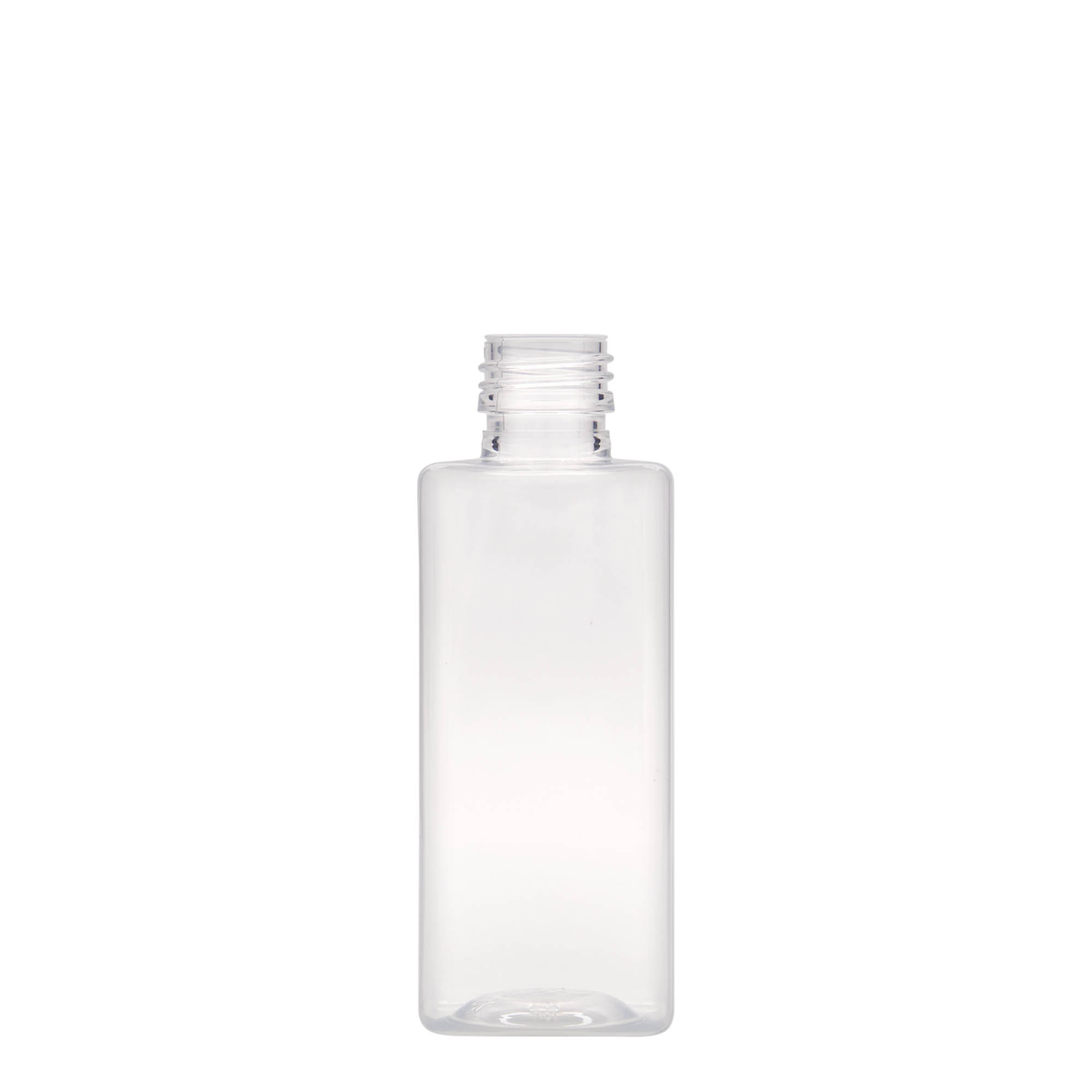 250 ml PET-palack 'Karl', négyzet alakú, műanyag, nyak: PP 28