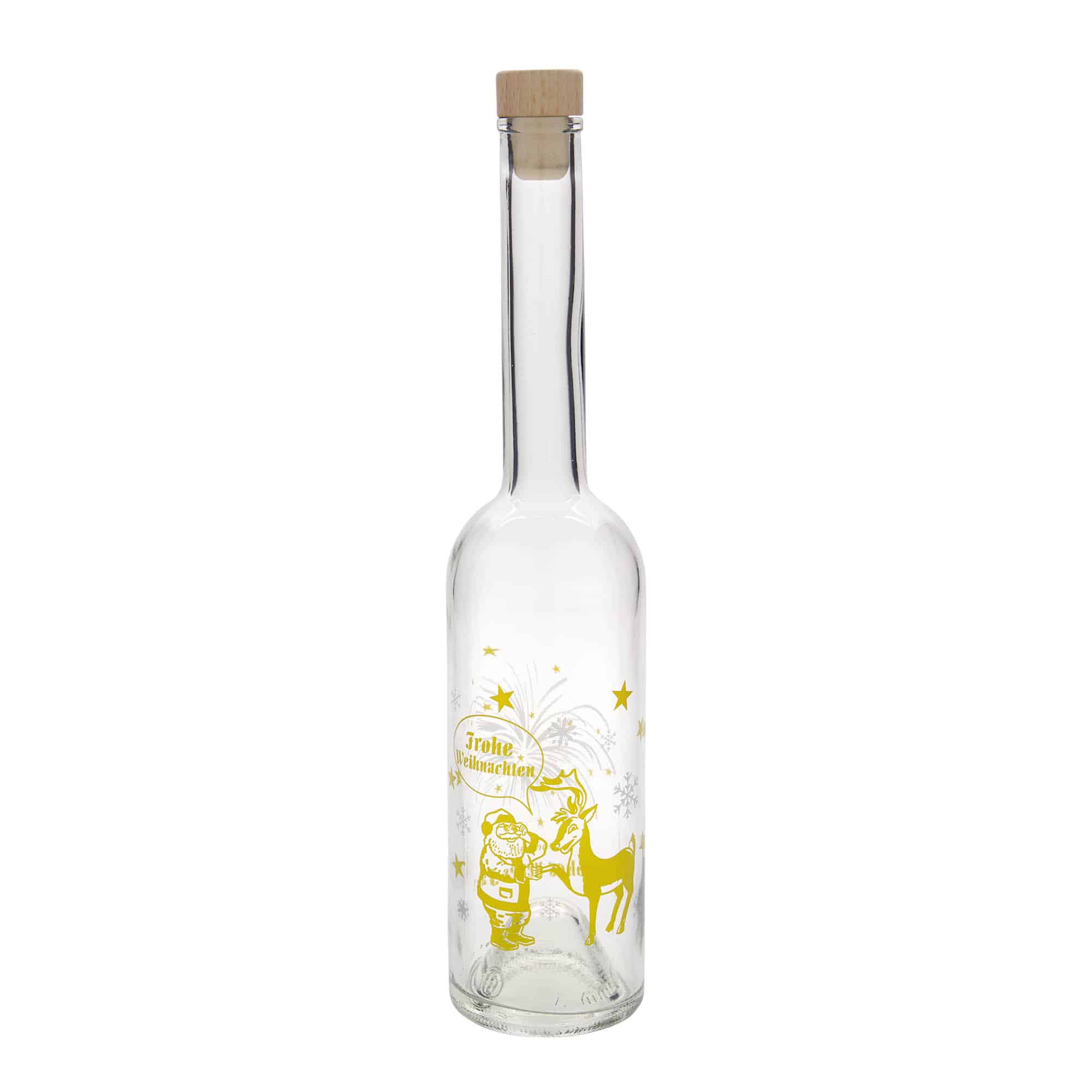 500 ml üvegpalack 'Opera', motívum: Tűzijáték, nyílás: parafa