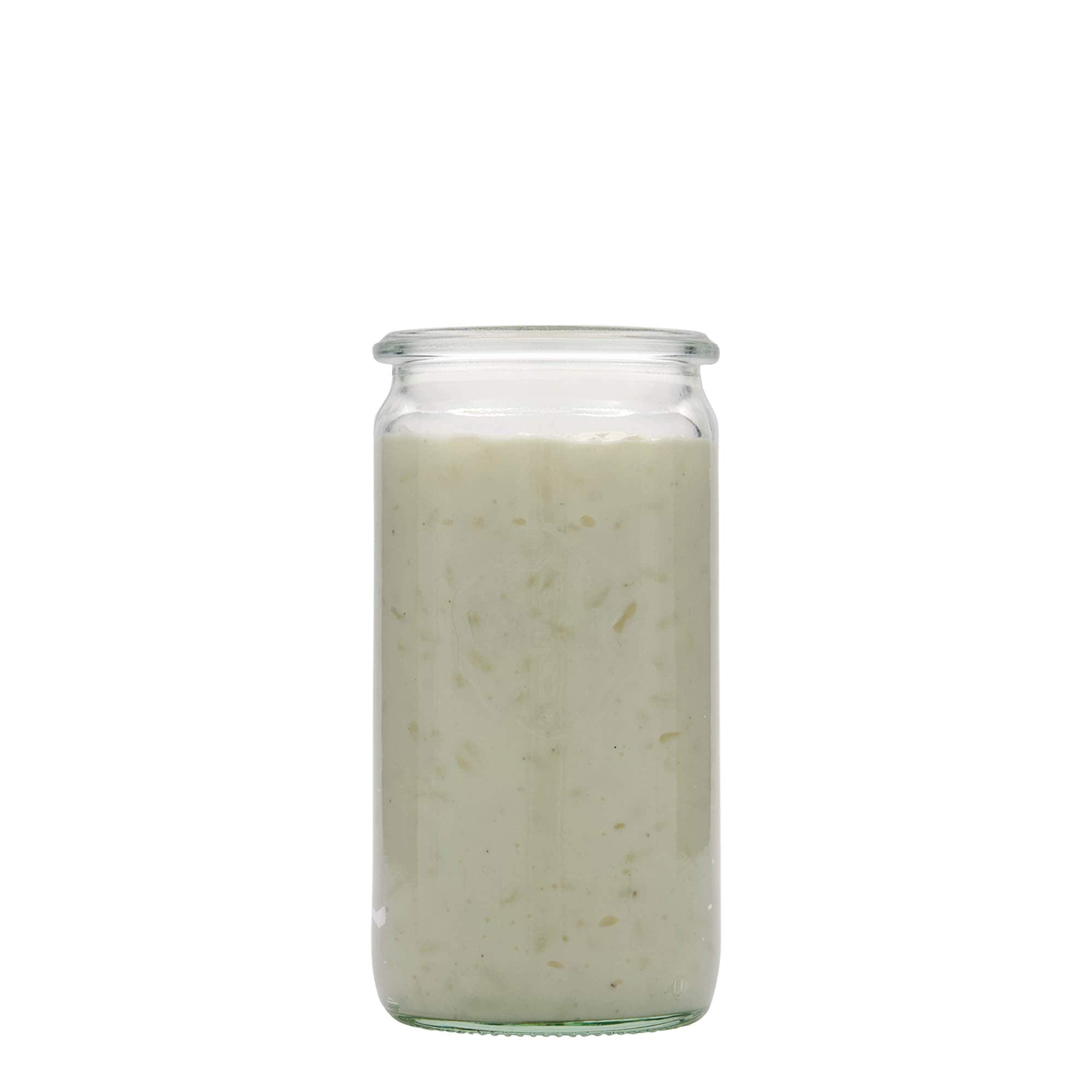 340 ml WECK-hengeres üveg, nyílás: kerek perem