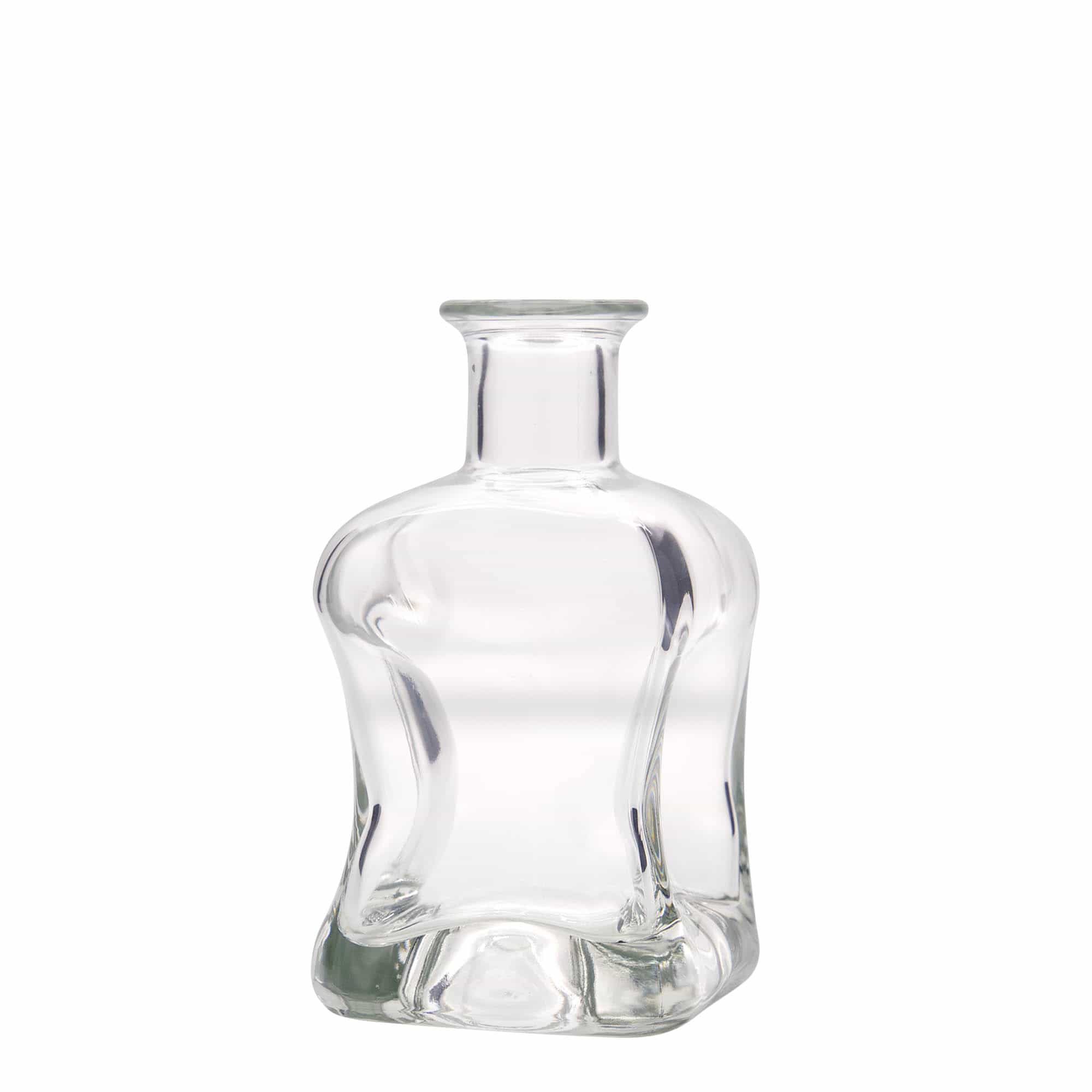 350 ml üveges palack 'Dublin', négyzet alakú, nyak: parafa