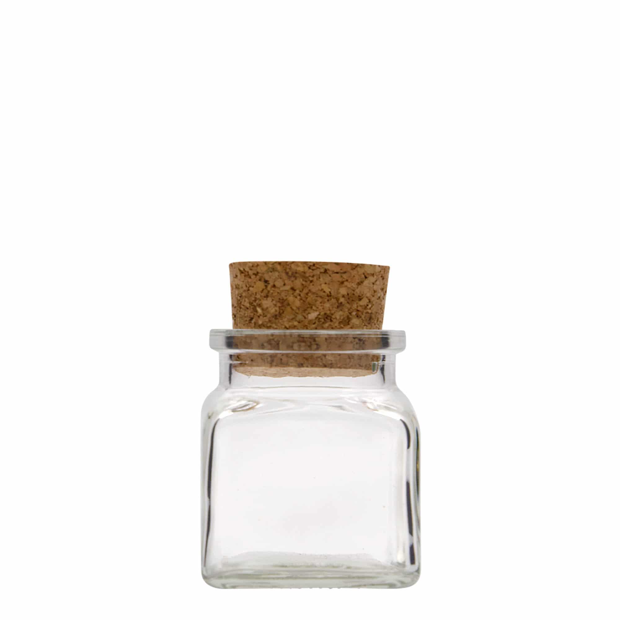 120 ml parafadugós üveg, négyzet alakú, nyílás: parafa