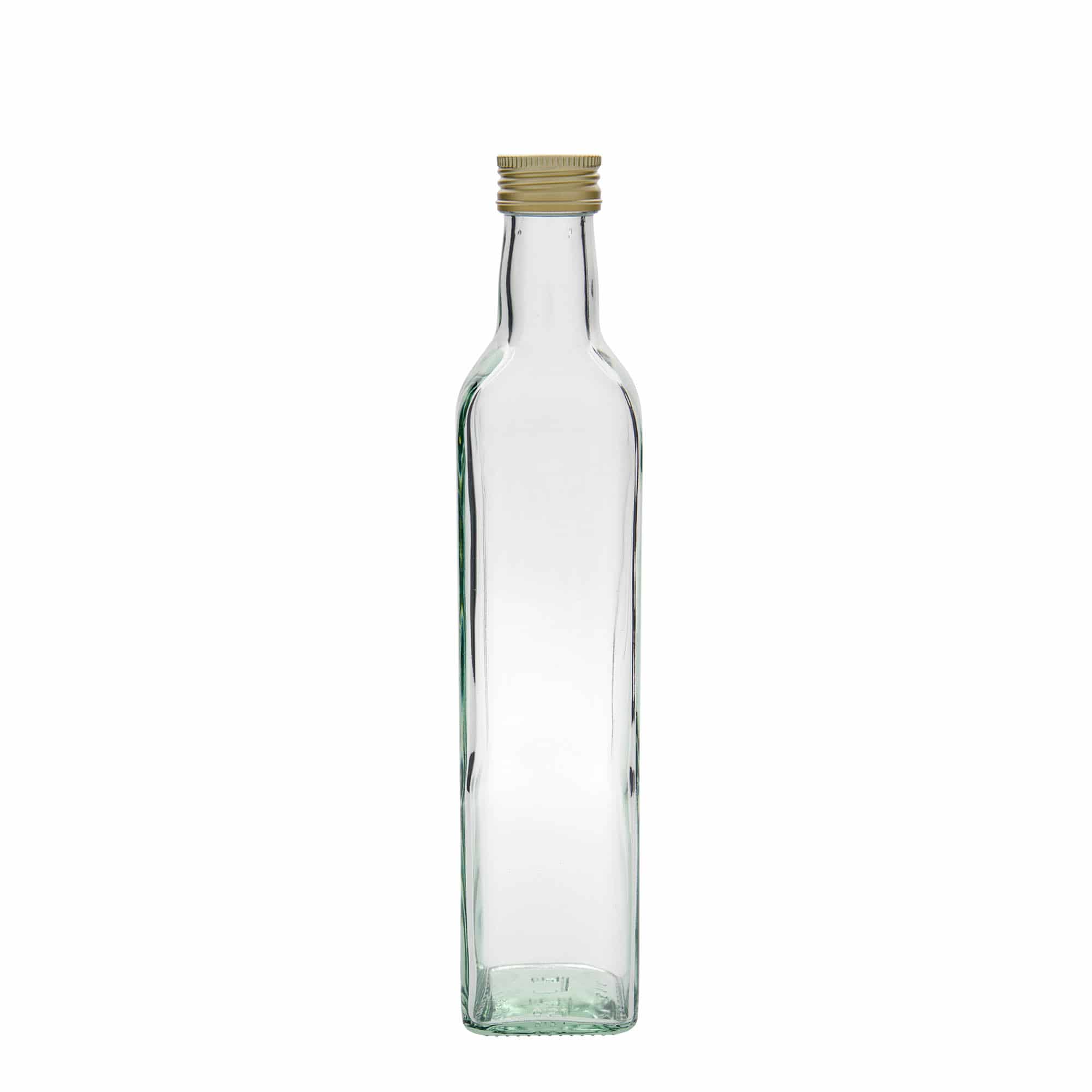 500 ml üvegpalack 'Marasca', négyzet alakú, nyílás: PP 31,5