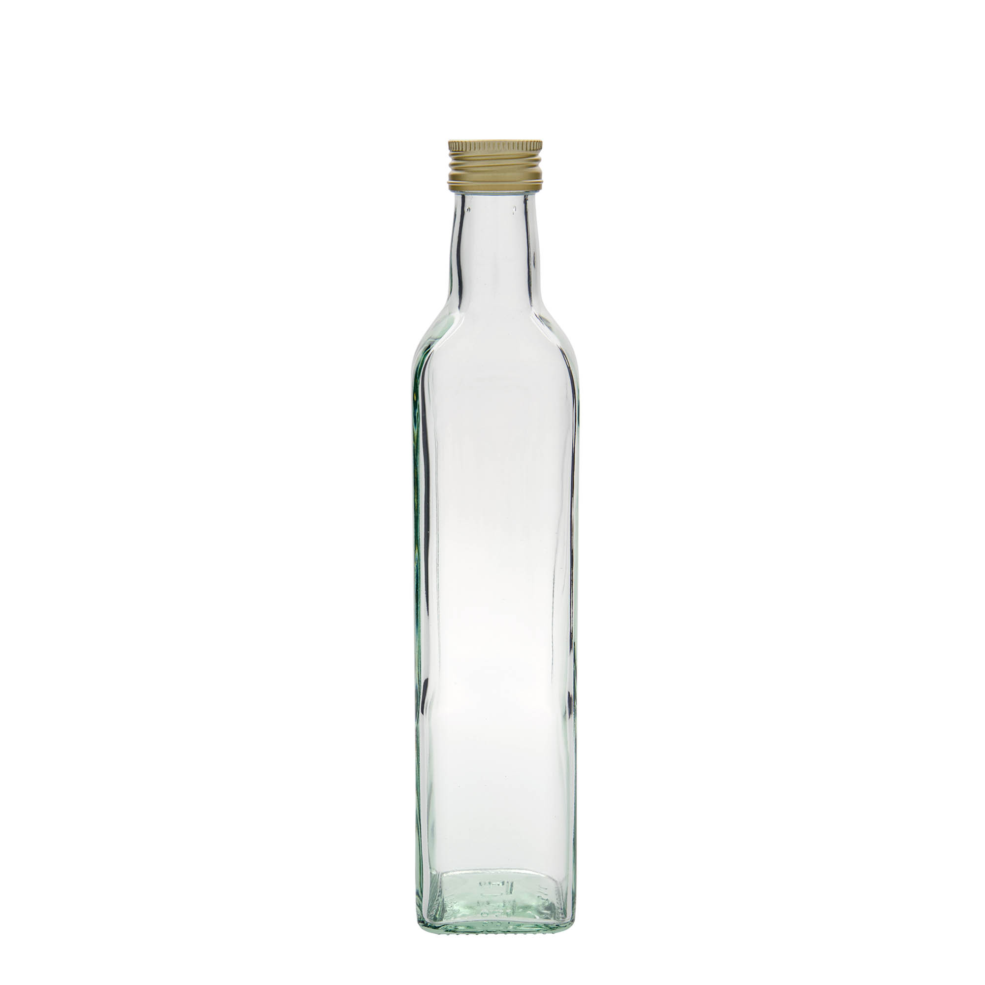 500 ml üvegpalack 'Marasca', négyzet alakú, nyílás: PP 31,5