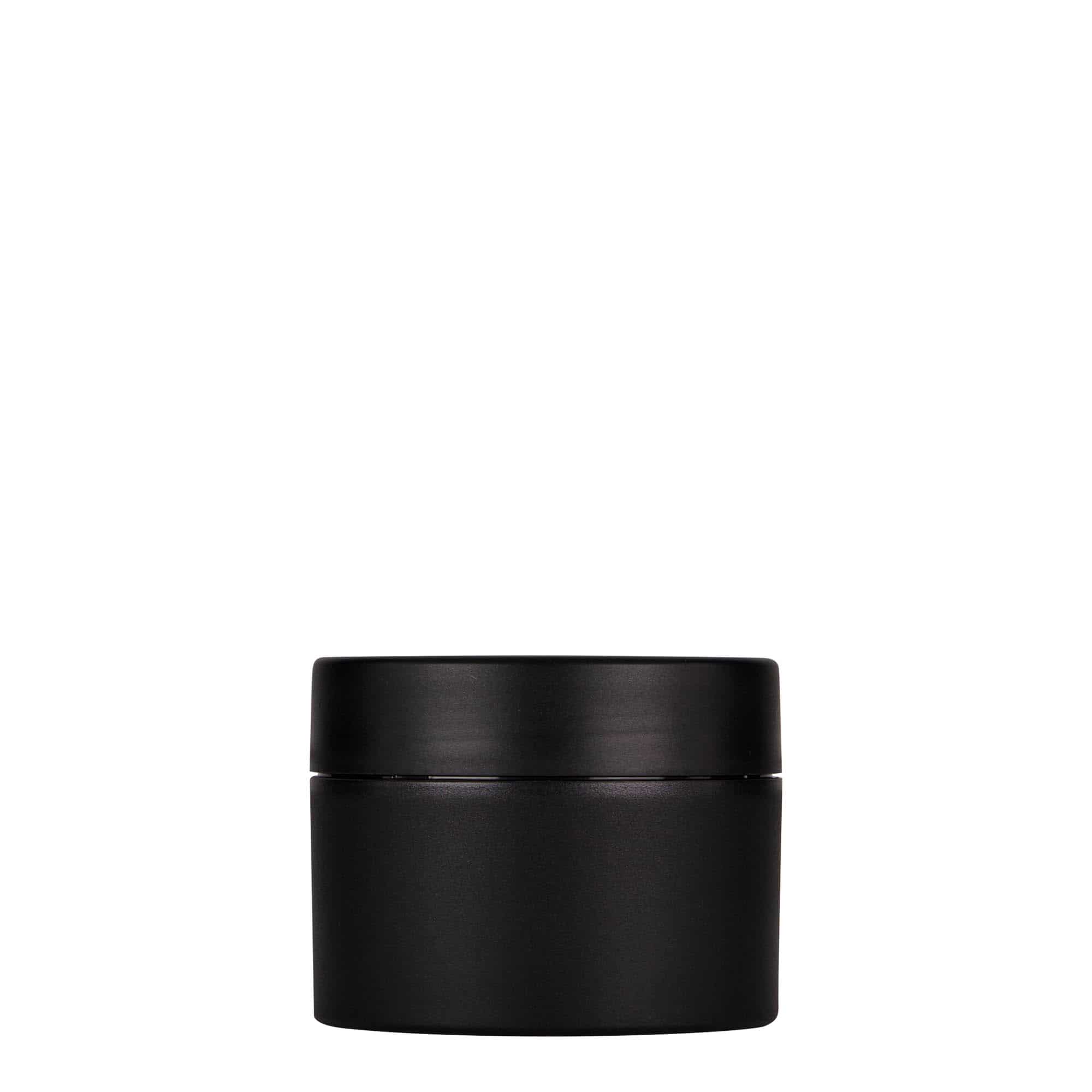 100 ml műanyagdoboz 'Antonella', PP, fekete, nyílás: csavarzár