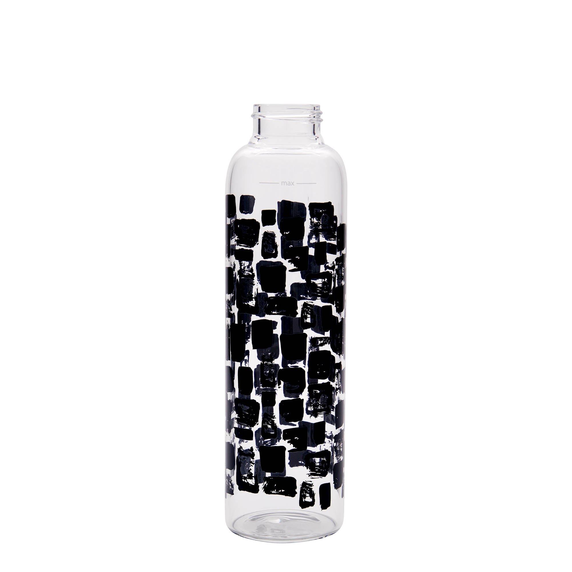 500 ml ivópalack 'Perseus - Fekete téglalapok', nyílás: csavaros zárófedél 500 ml ivópalack 'Perseus - Fekete téglalapok', nyílás: csavaros zárófedél