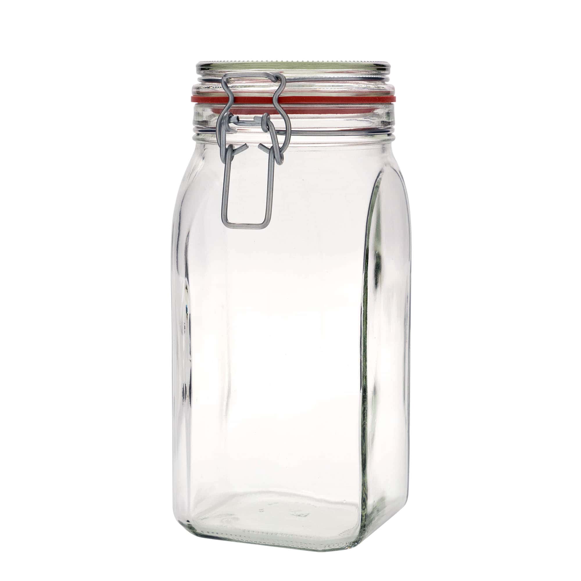 1.540 ml drótkapcsos üveg #, négyzet alakú, nyílás: drótkapcsos záróelem