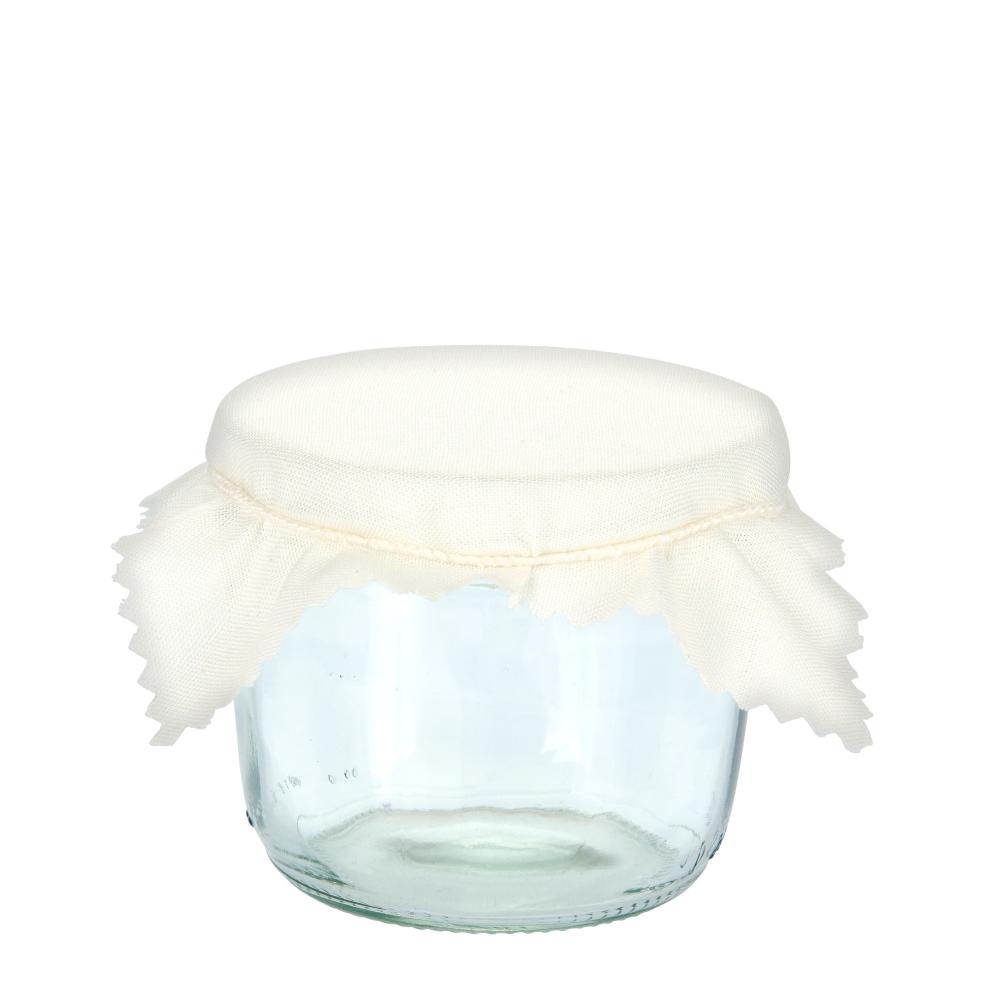 Anyagfedő 12x12, négyzet alakú, textil, natúr, nyílás: TO38-TO53