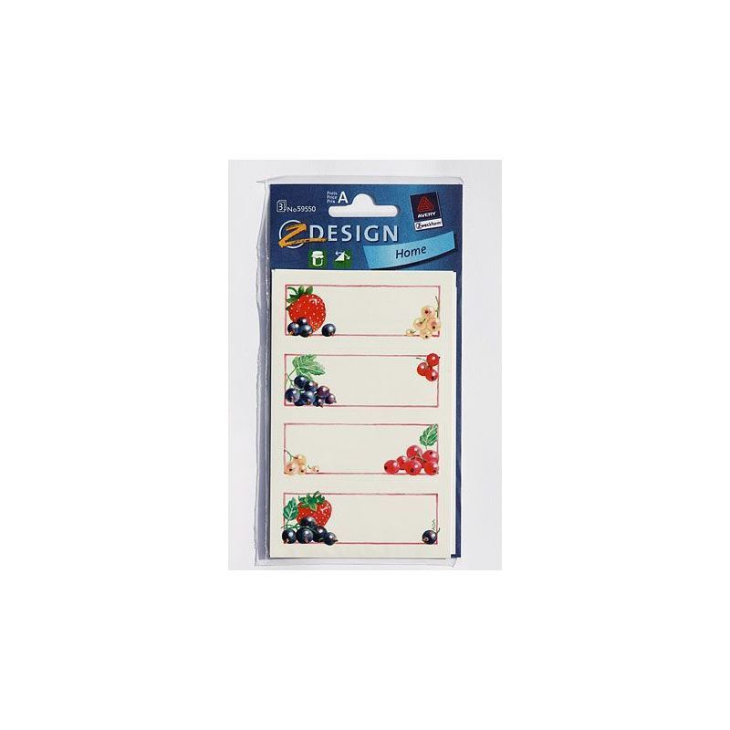 Zweckform címkék 'Johannisbeeren', téglalap alakú, papír, többszínű Zweckform címkék 'Johannisbeeren', téglalap alakú, papír, többszínű